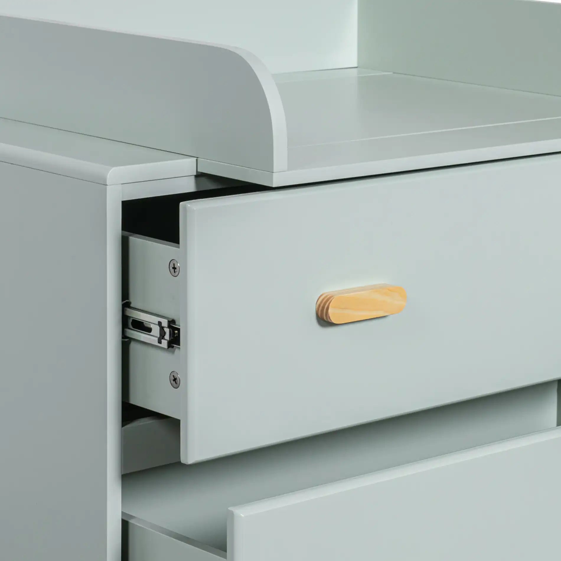 Tessen - Gabinete con cambiador removible y 3 cajones