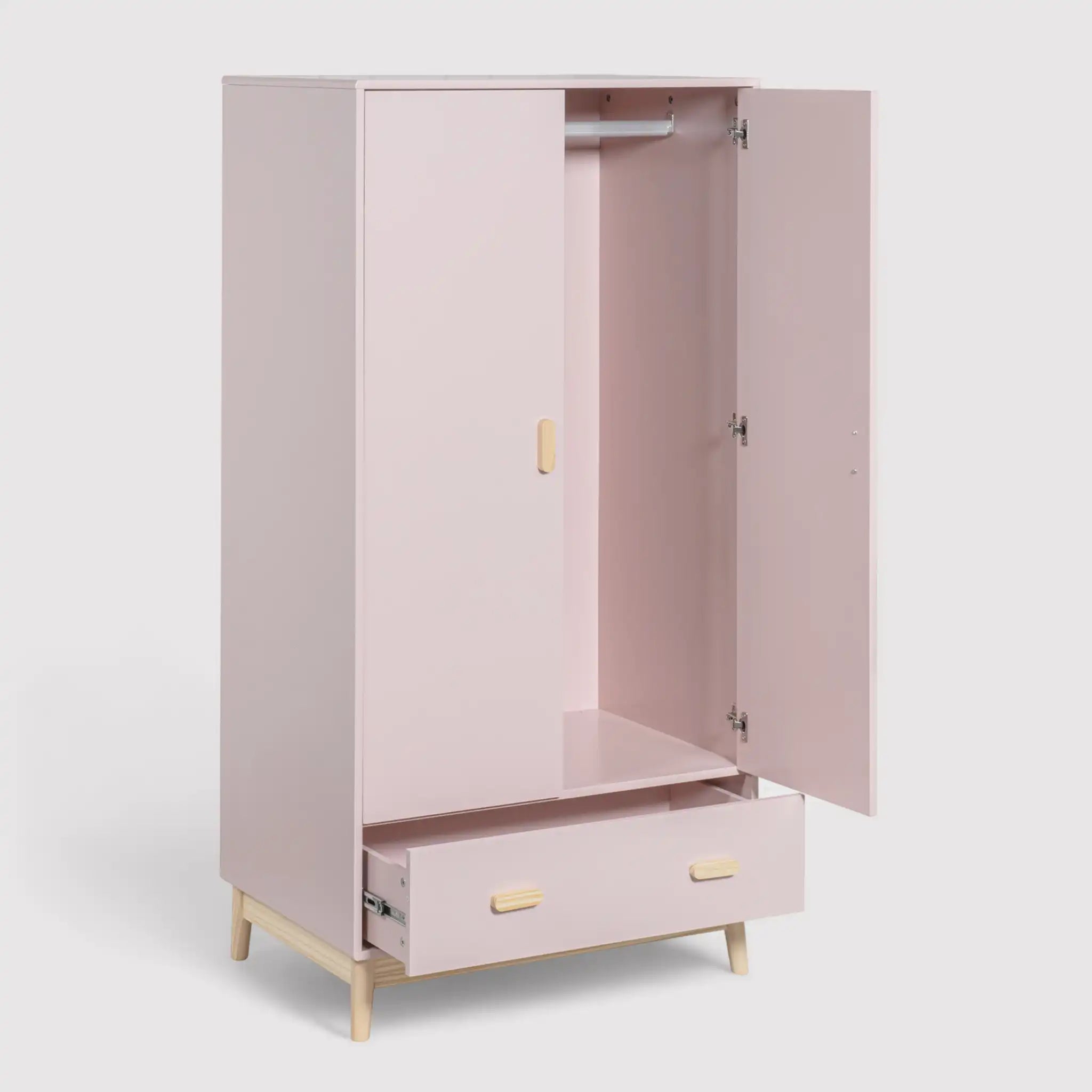 Amchor - Armadio rosa per cameretta montessoriana