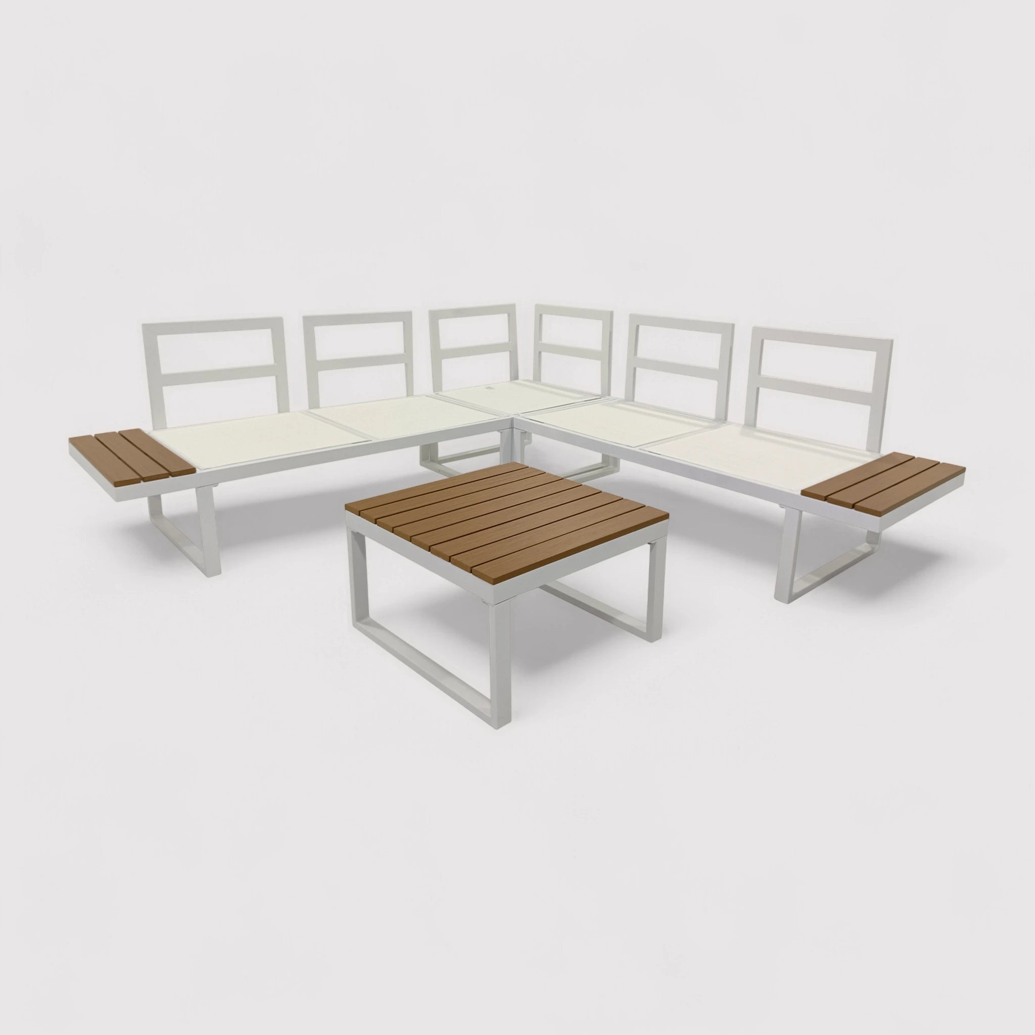 Toog - Modulares Gartensofa-Set mit Couchtisch