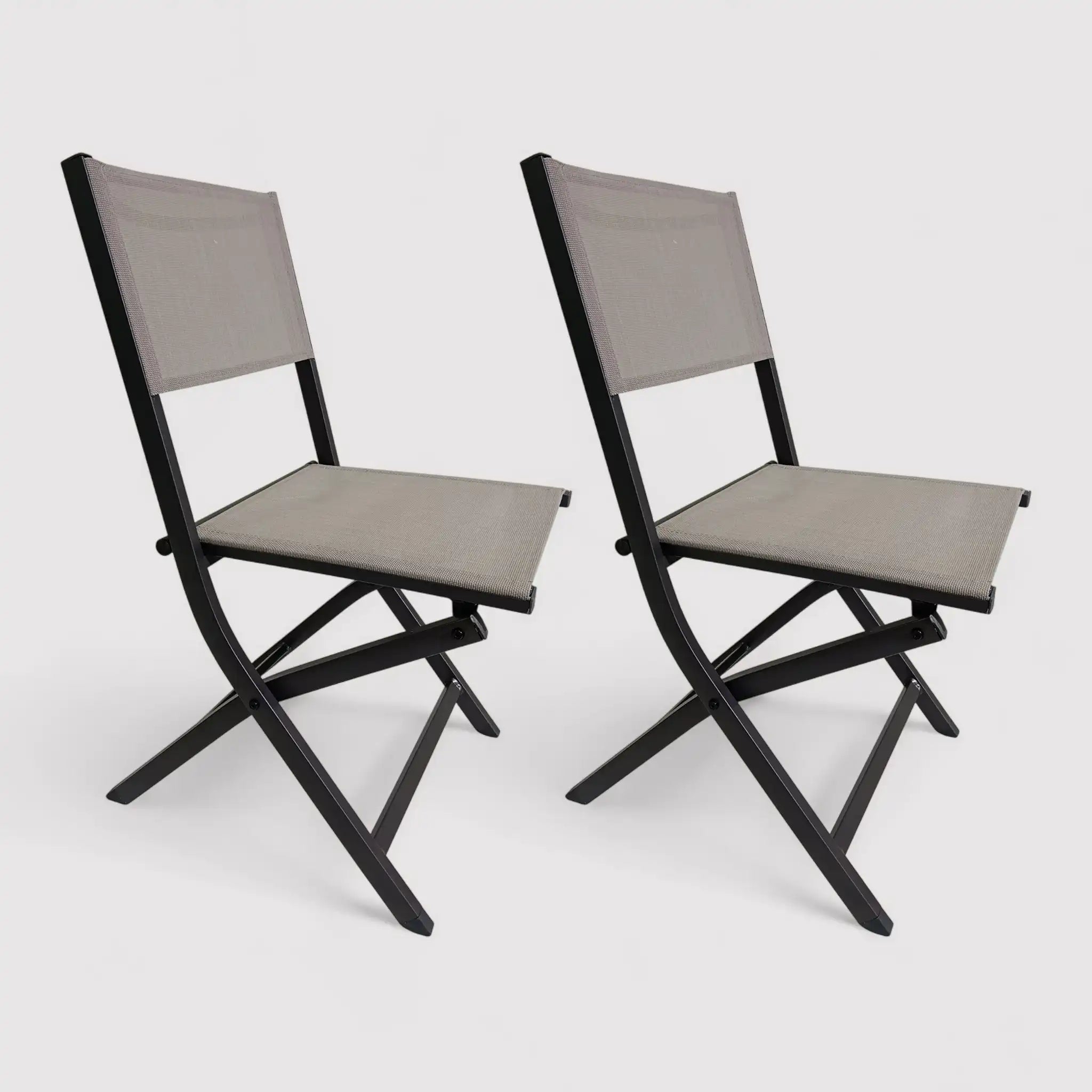 Murici - Set 2 sedie in alluminio richiudibili