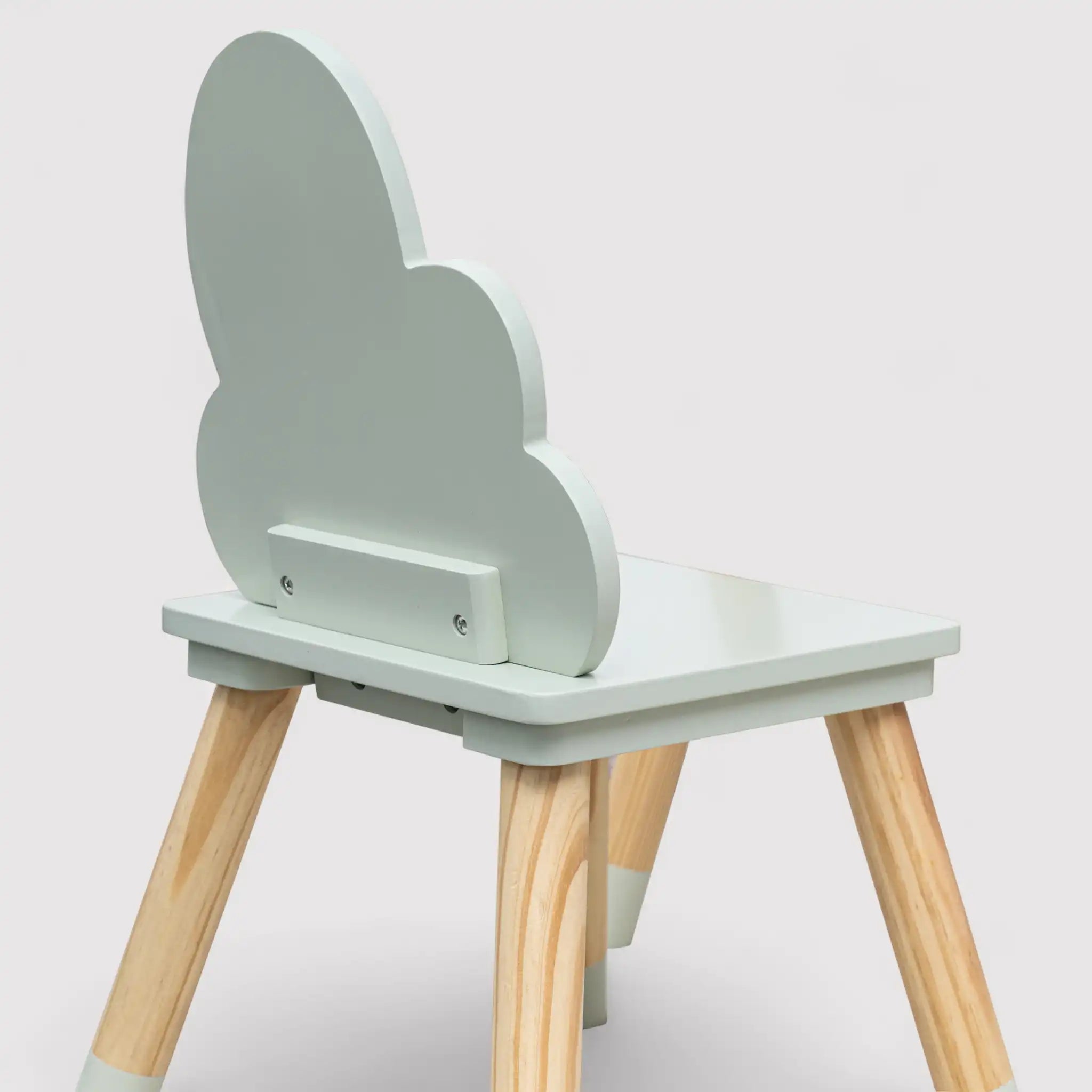 Aspasia - Set 2 seggiole verde acqua per camera dei bimbi