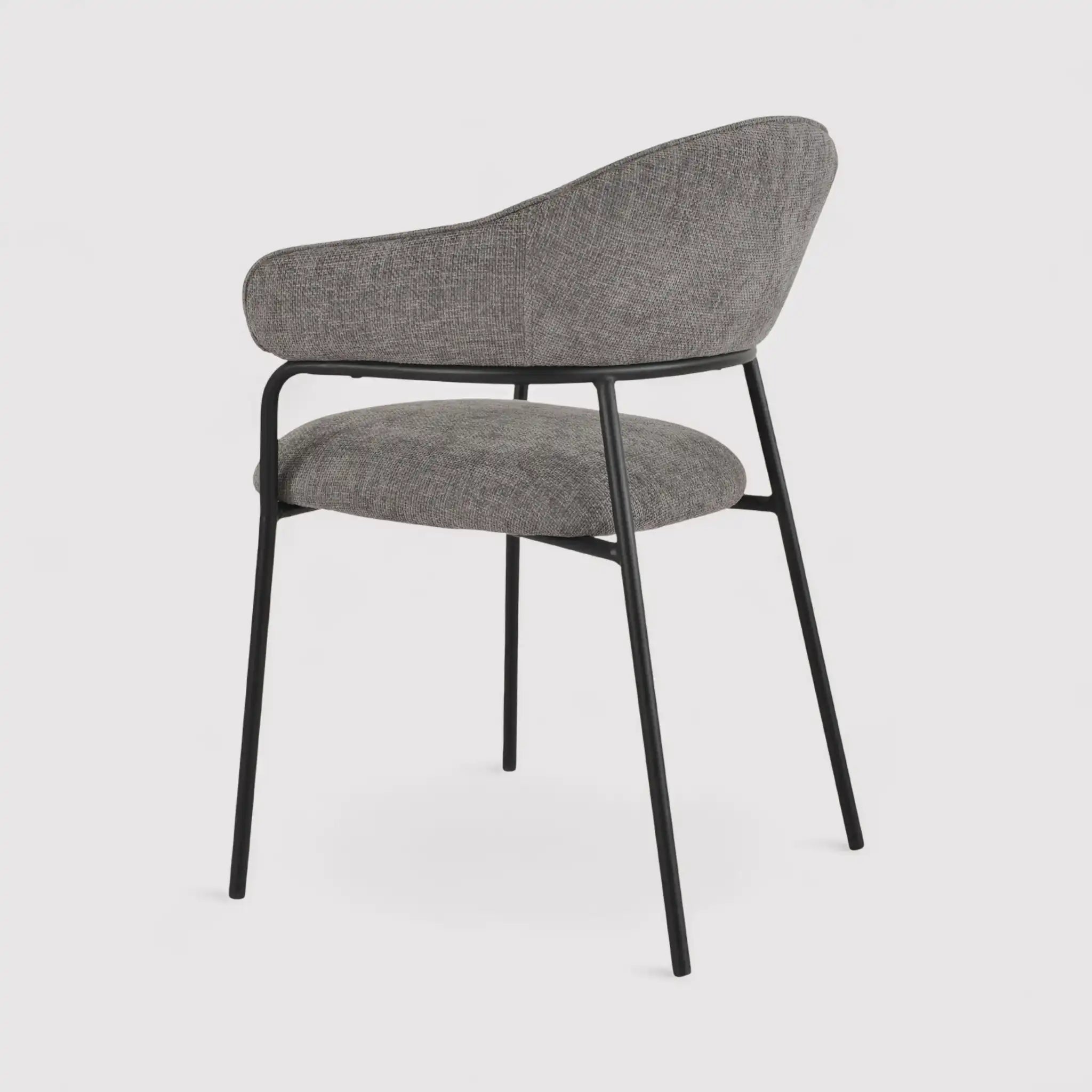 Jatoba - Set 2 sedie da cucina moderna color grigio chiaro