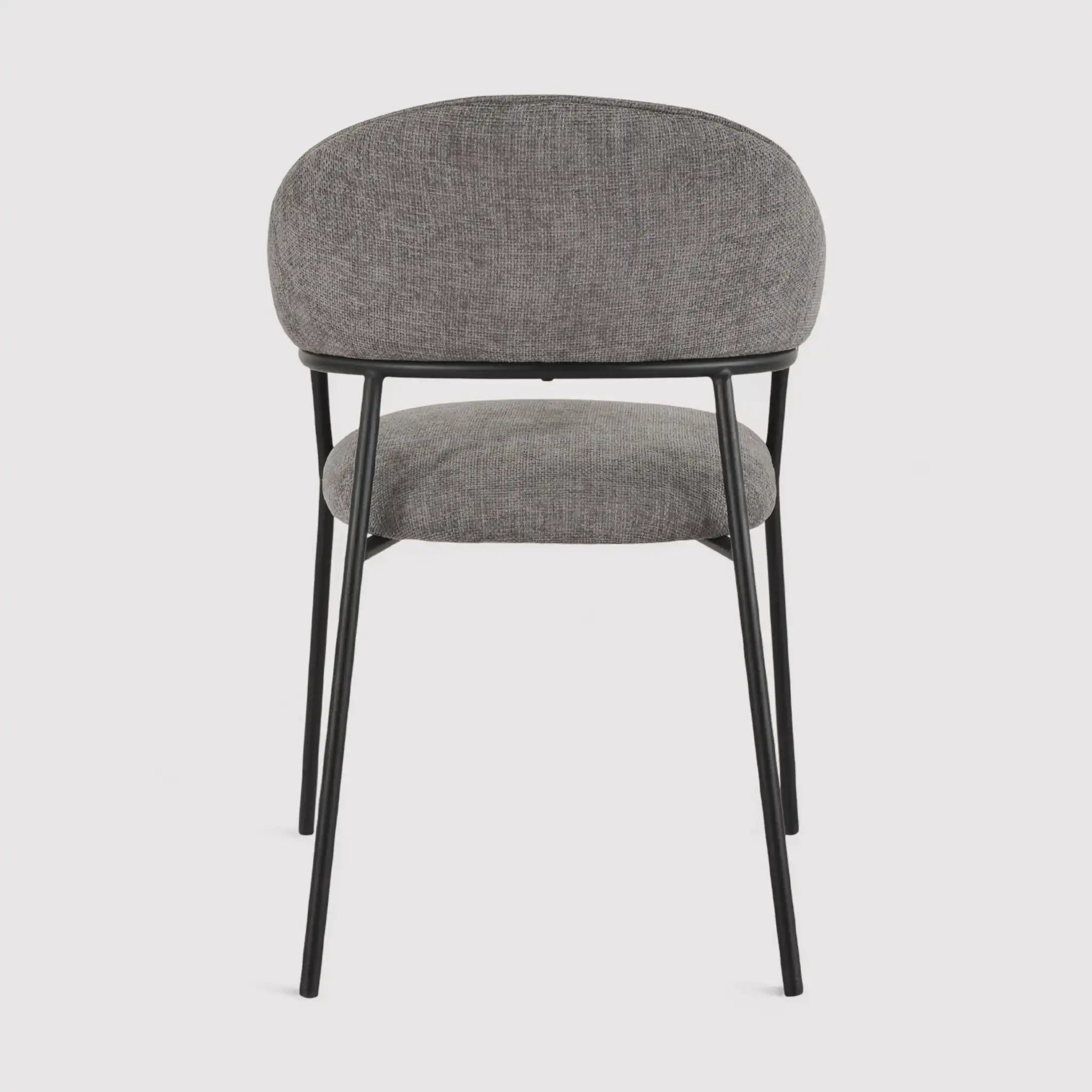 Jatoba - Set 2 sedie da cucina moderna color grigio chiaro