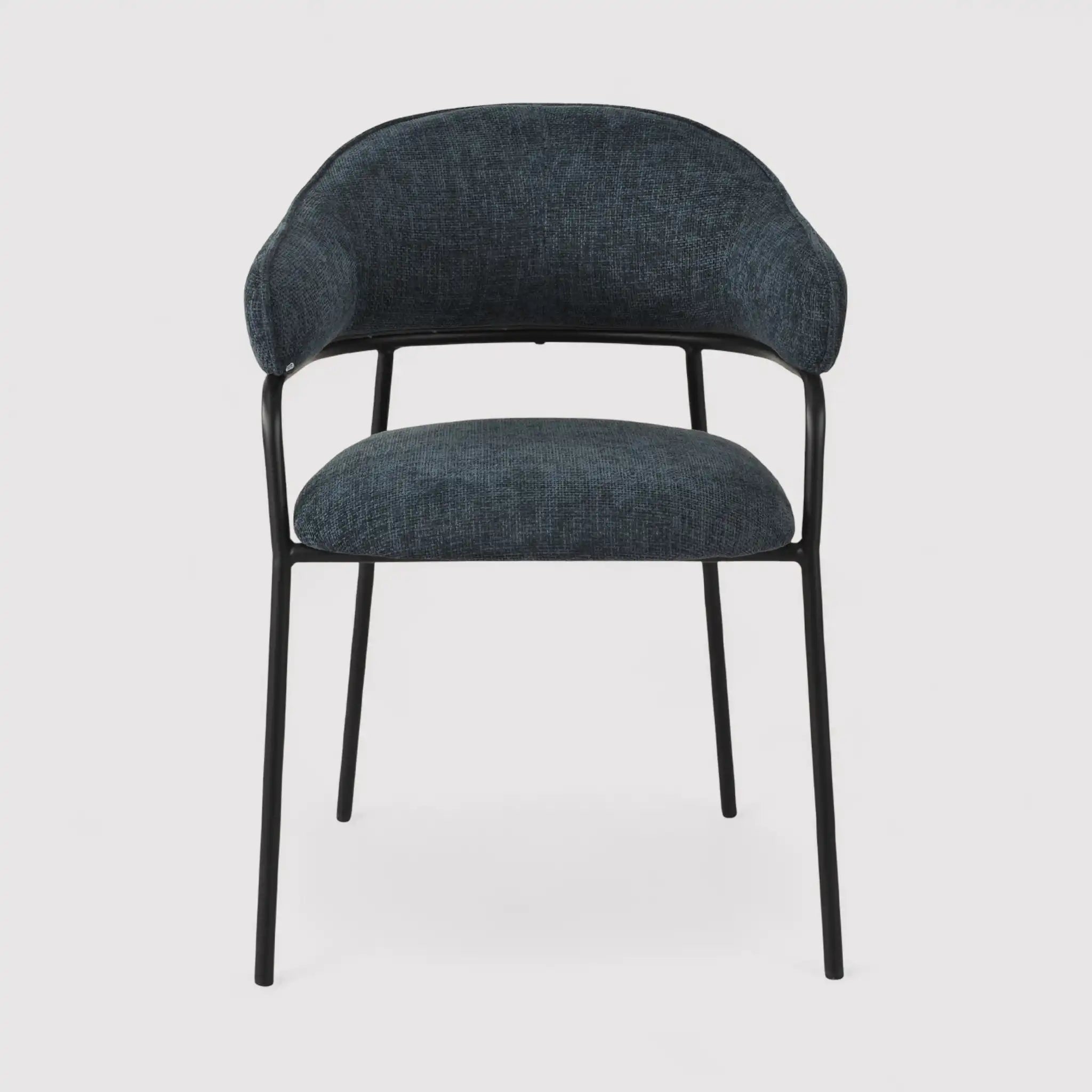 Azobe - Set 2 sedie per sala da pranzo blu petrolio