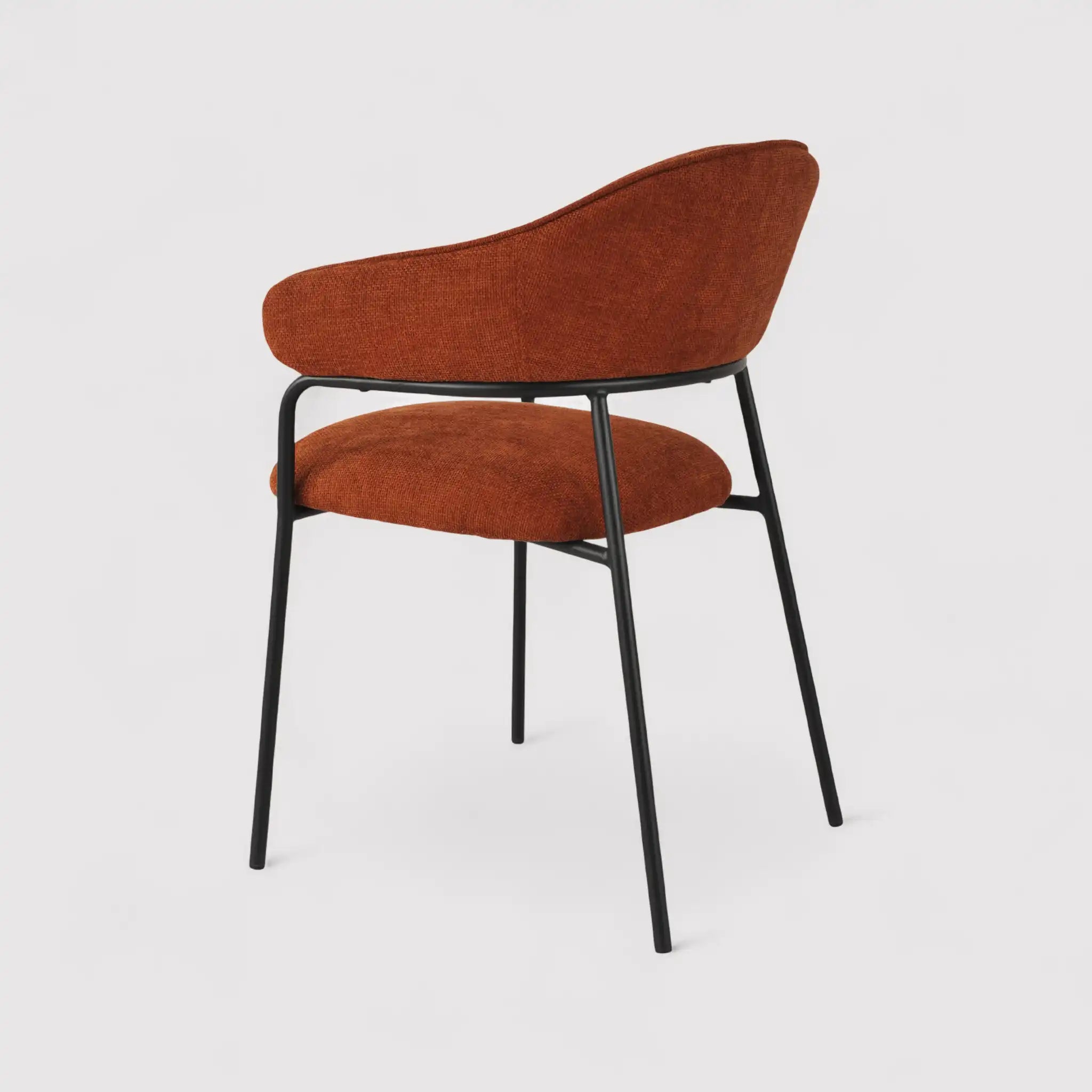 Dombeya - Set 2 sedie per soggiorno color arancione scuro