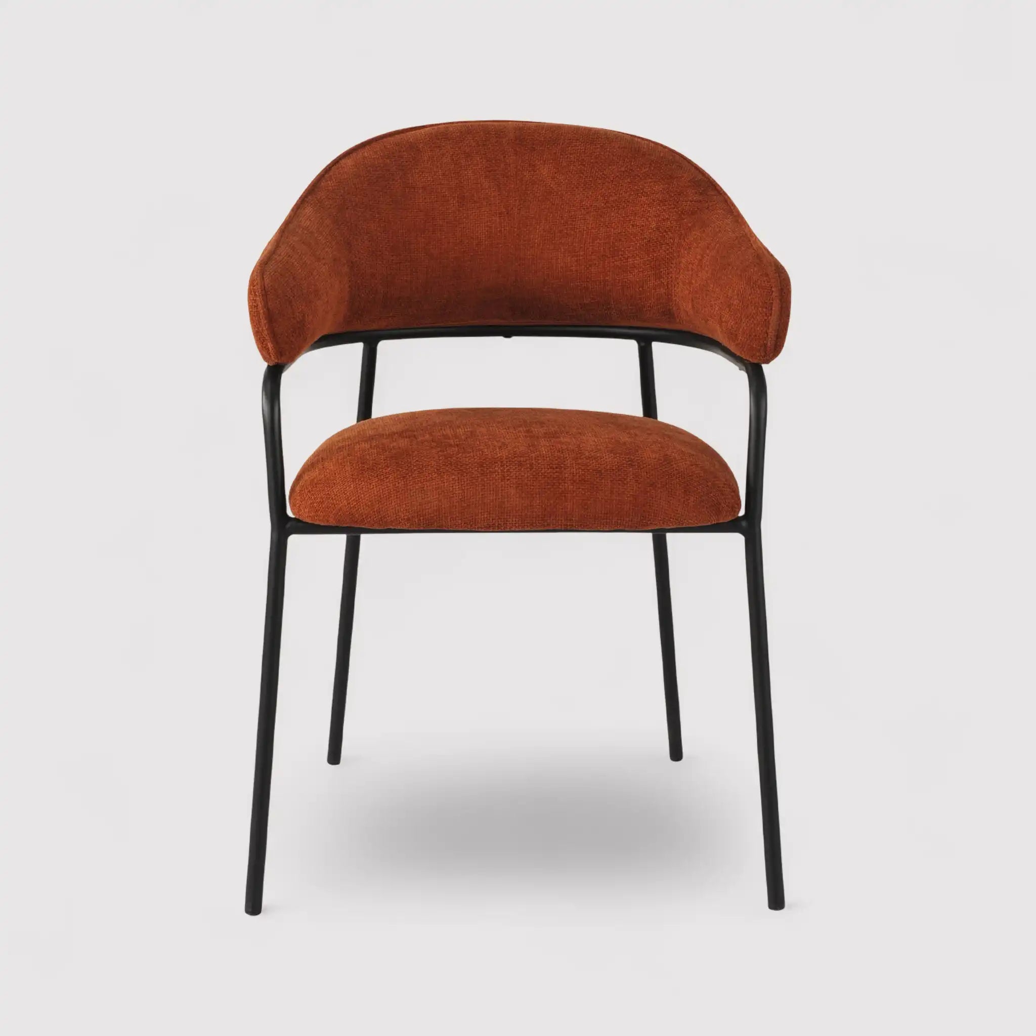 Dombeya - Set 2 sedie per soggiorno color arancione scuro