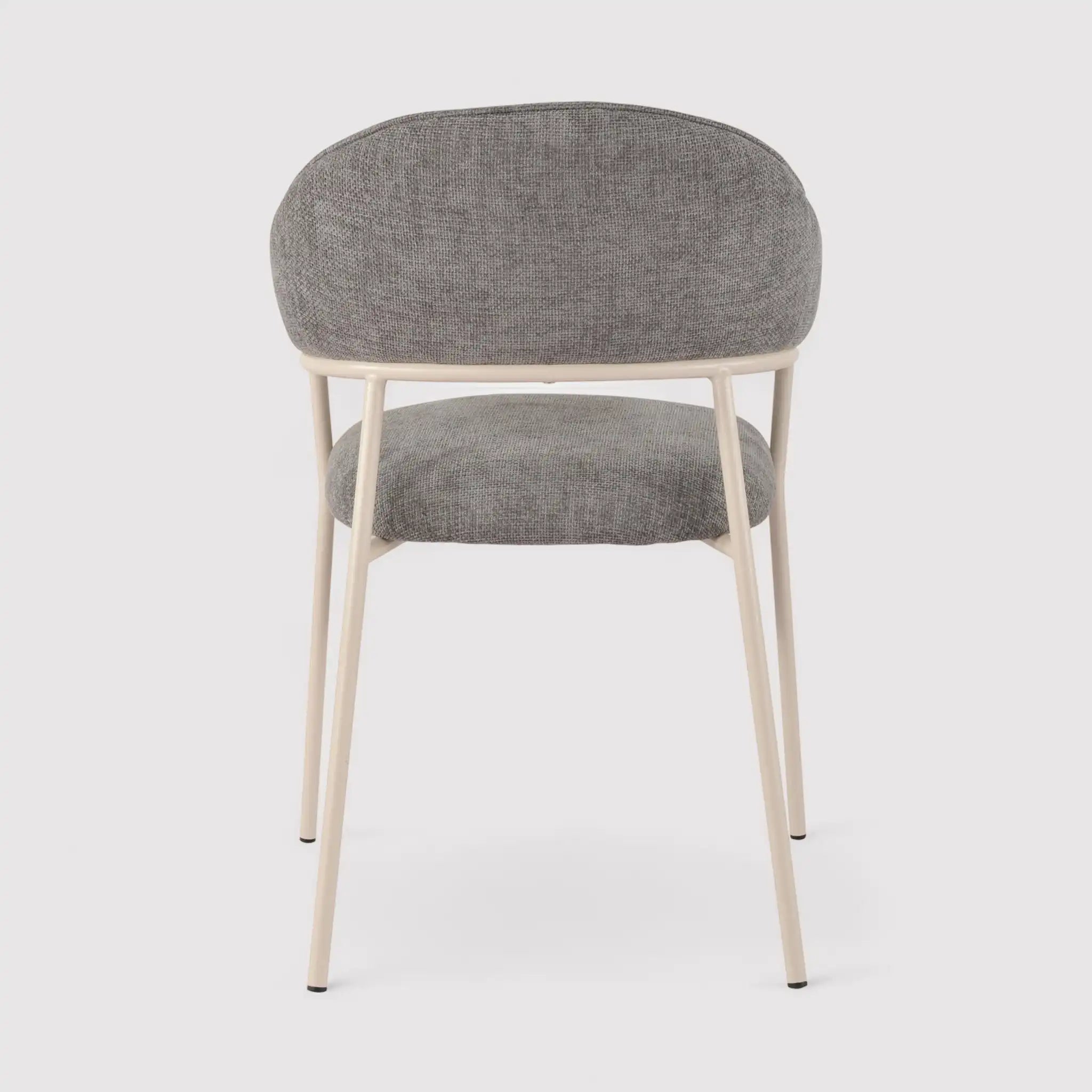 Cadetia - Set 2 sedie grigie moderne per salotto o sala da pranzo