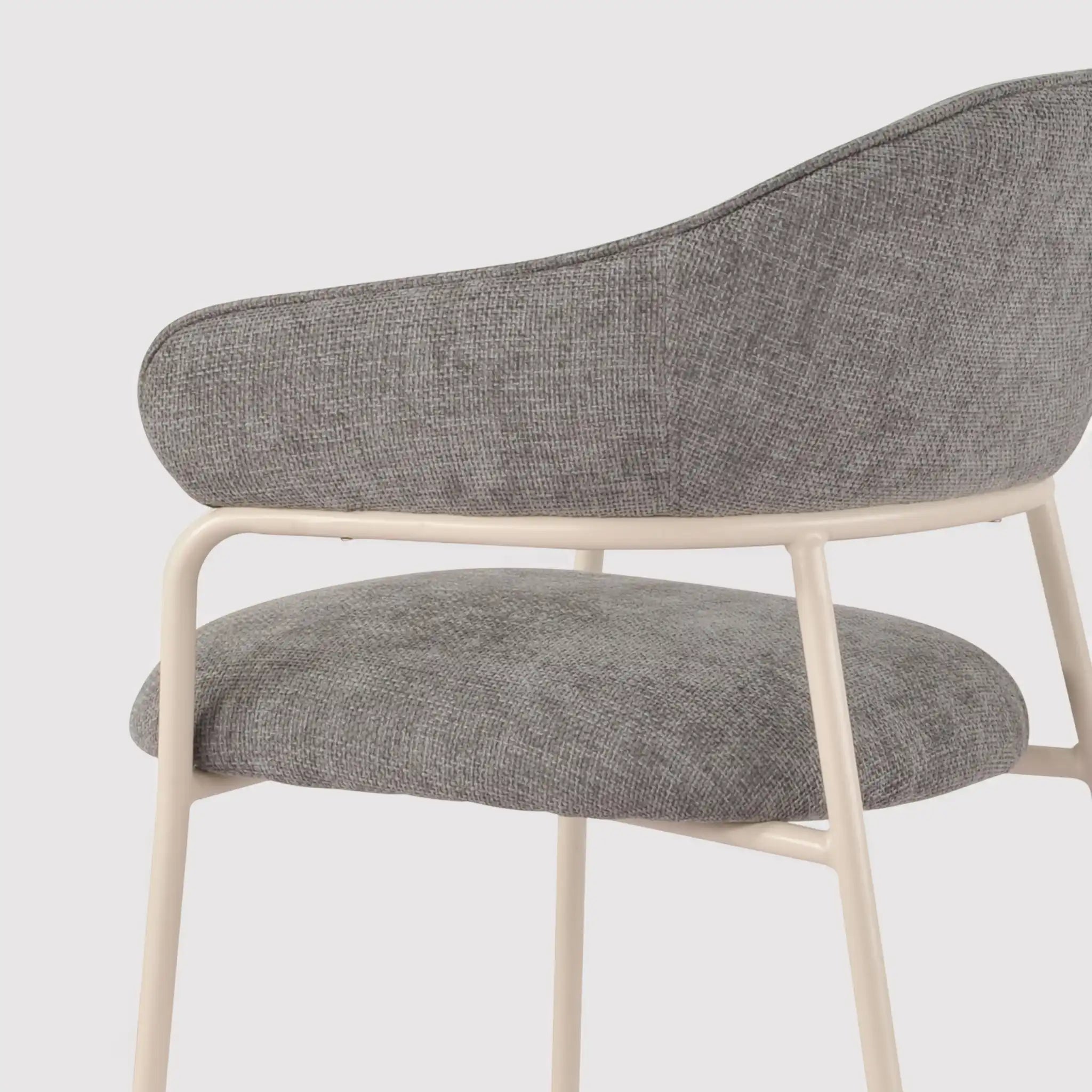 Cadetia - Set 2 sedie grigie moderne per salotto o sala da pranzo