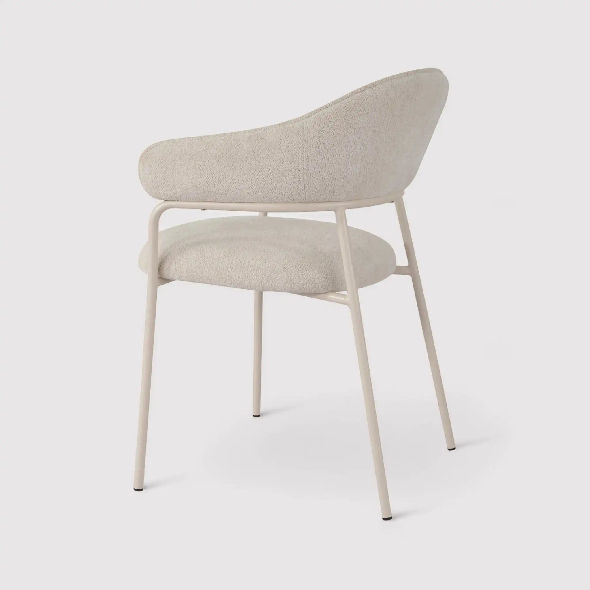 Dorstenia - Set 2 sedie da salotto moderne bianco perla