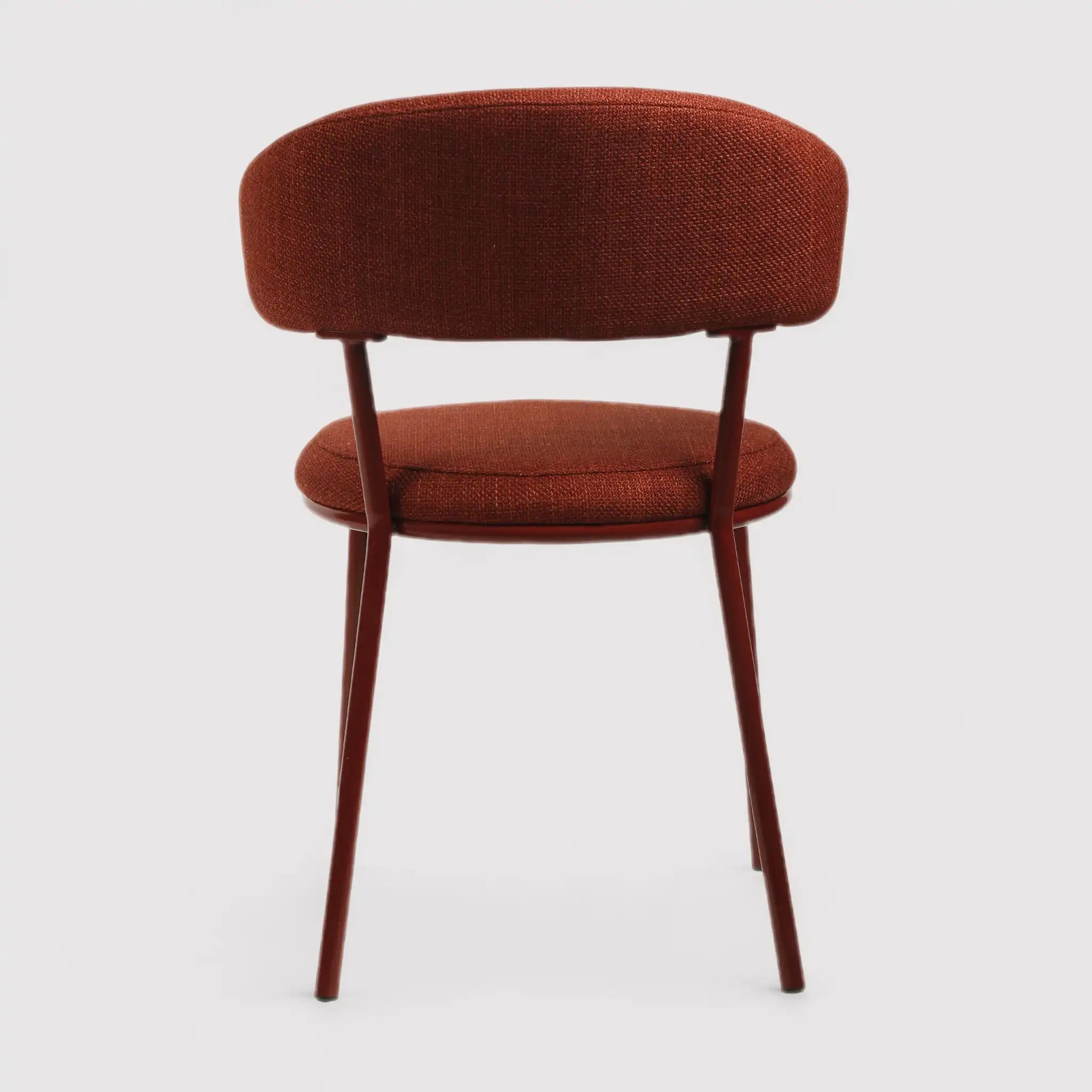 Talong - Set 2 sedie da tavolo moderne color rosso rubino