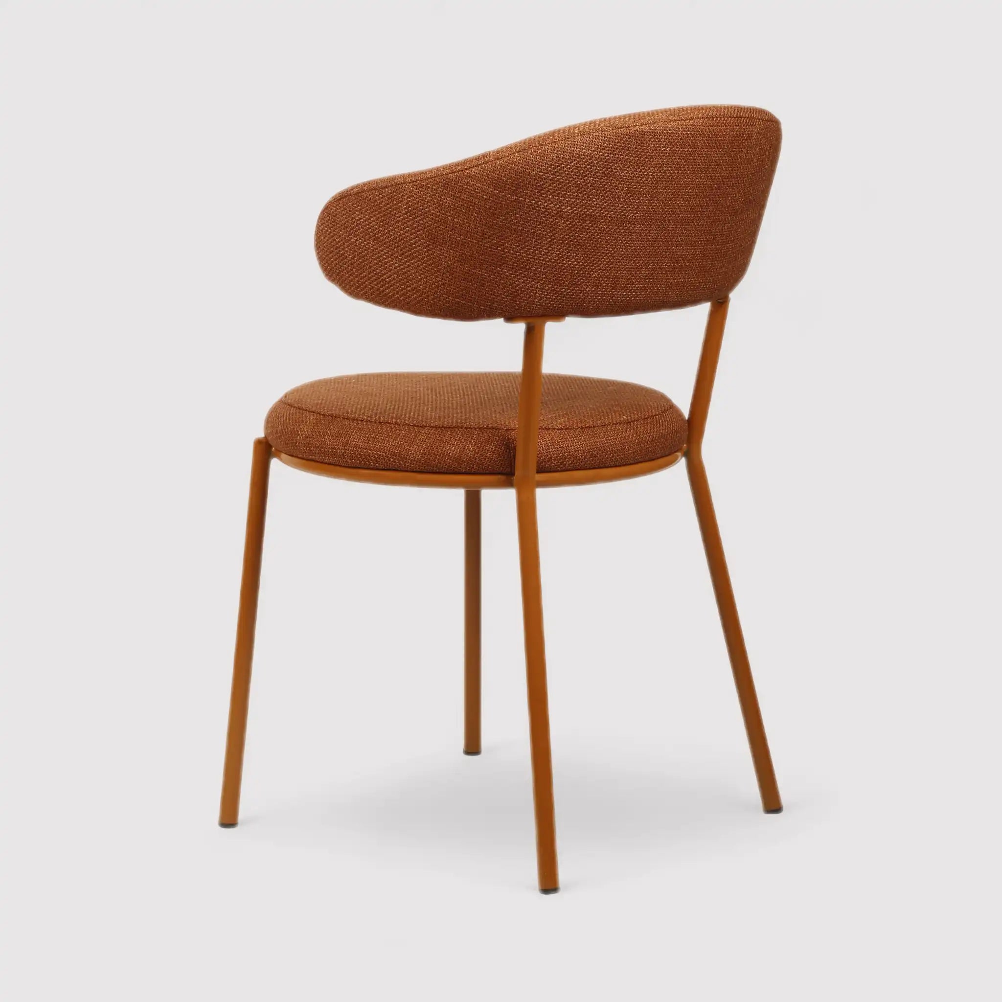 Frenj - Set 2 sedie eleganti arancione scuro in stile moderno