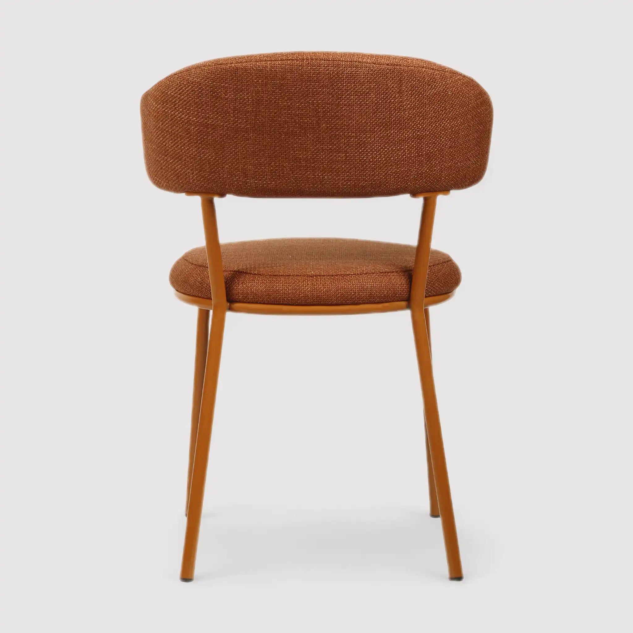 Frenj - Set 2 sedie eleganti arancione scuro in stile moderno