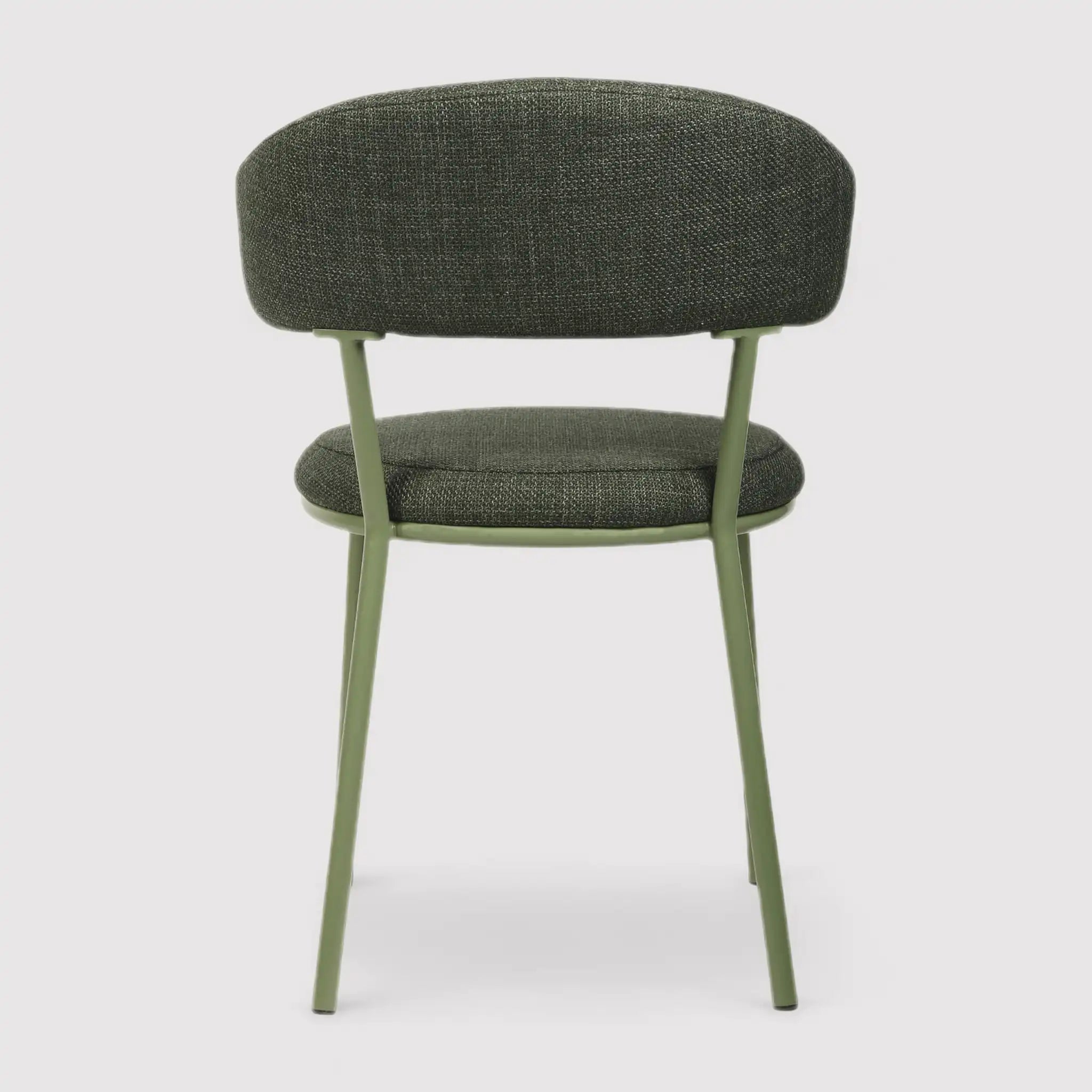 Zeita - Set 2 sedie verde scuro per sala da pranzo o salotto