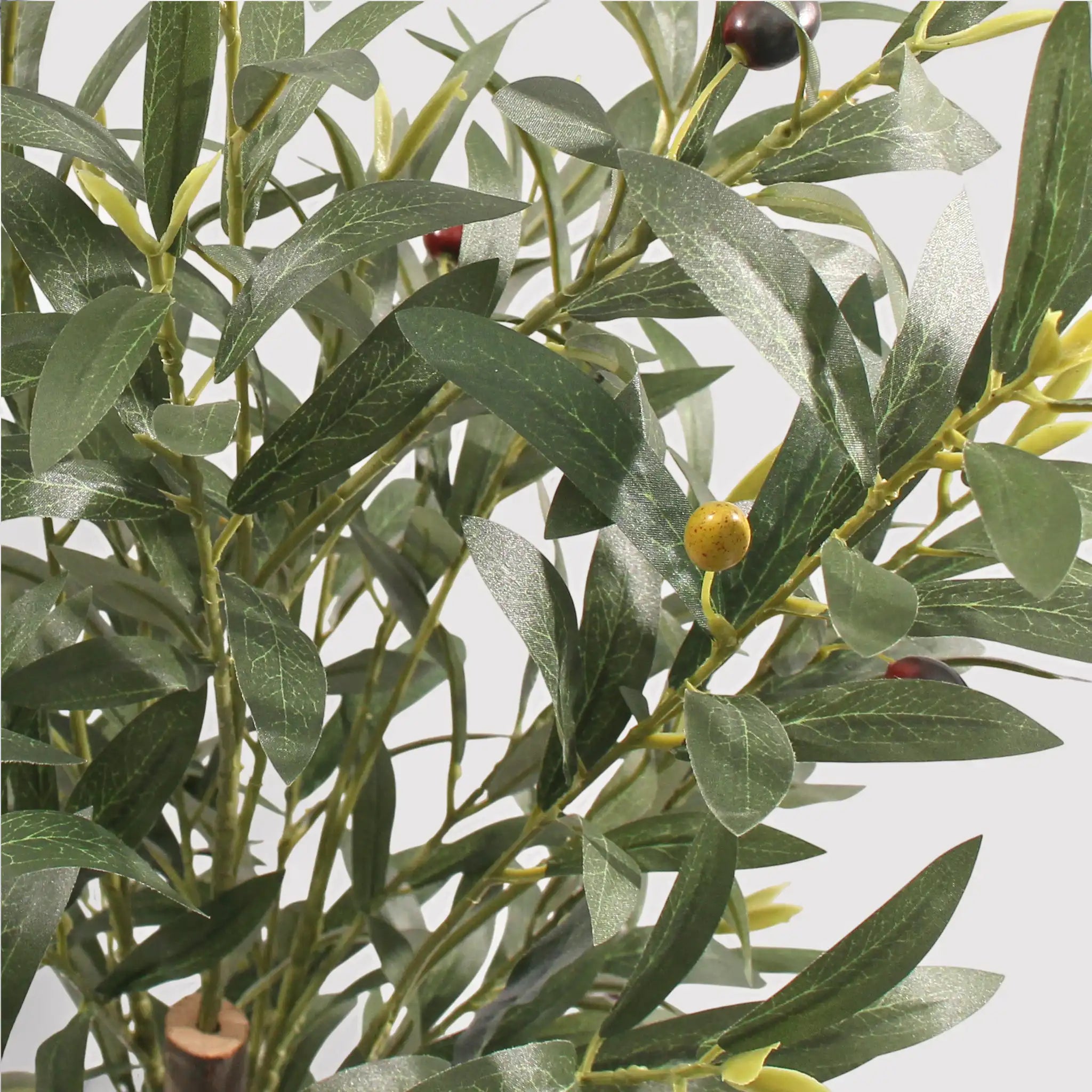 Thoka - Piccola pianta artificiale di ulivo con vaso H 120 cm