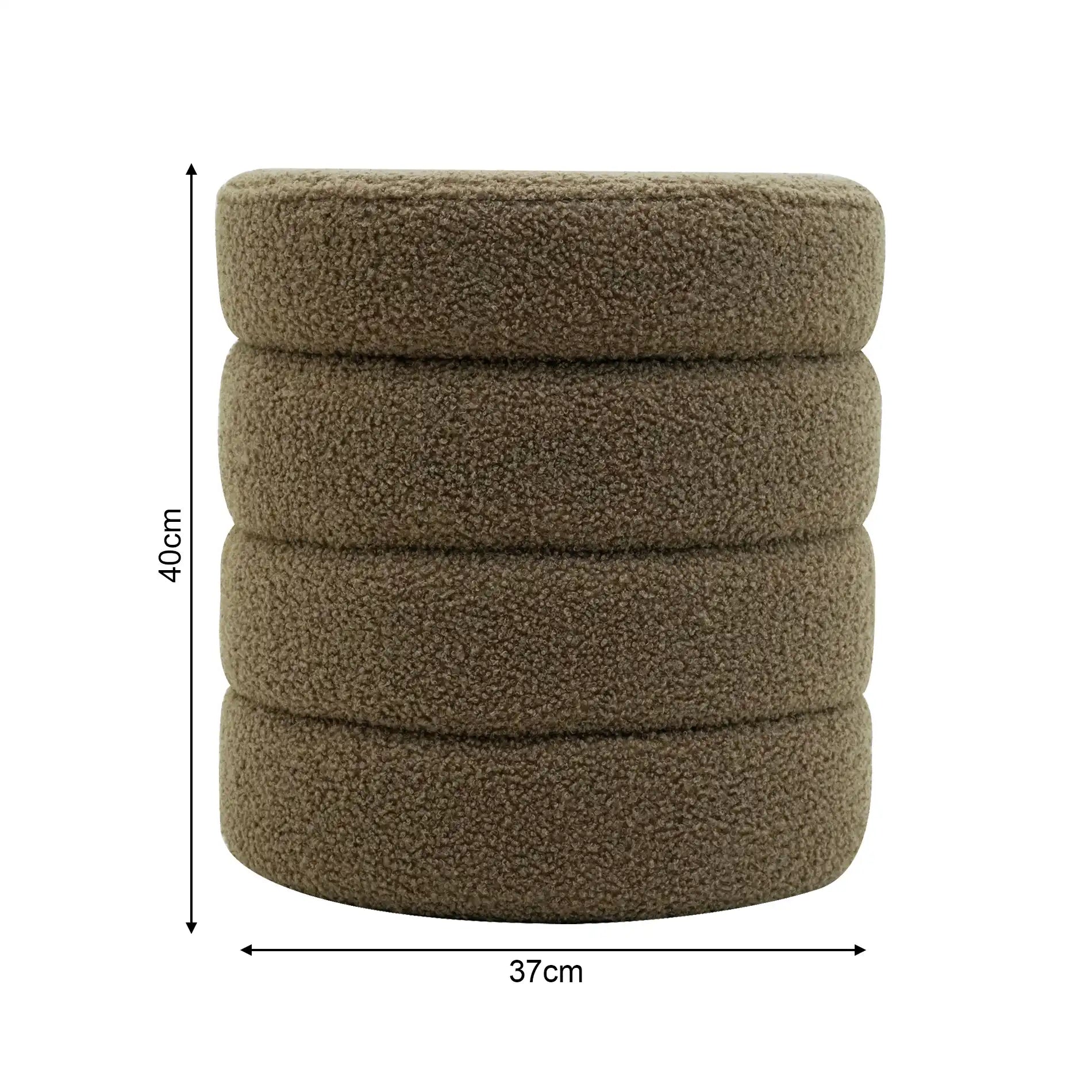 Bunya - Pouf contenitore rotondo moderno