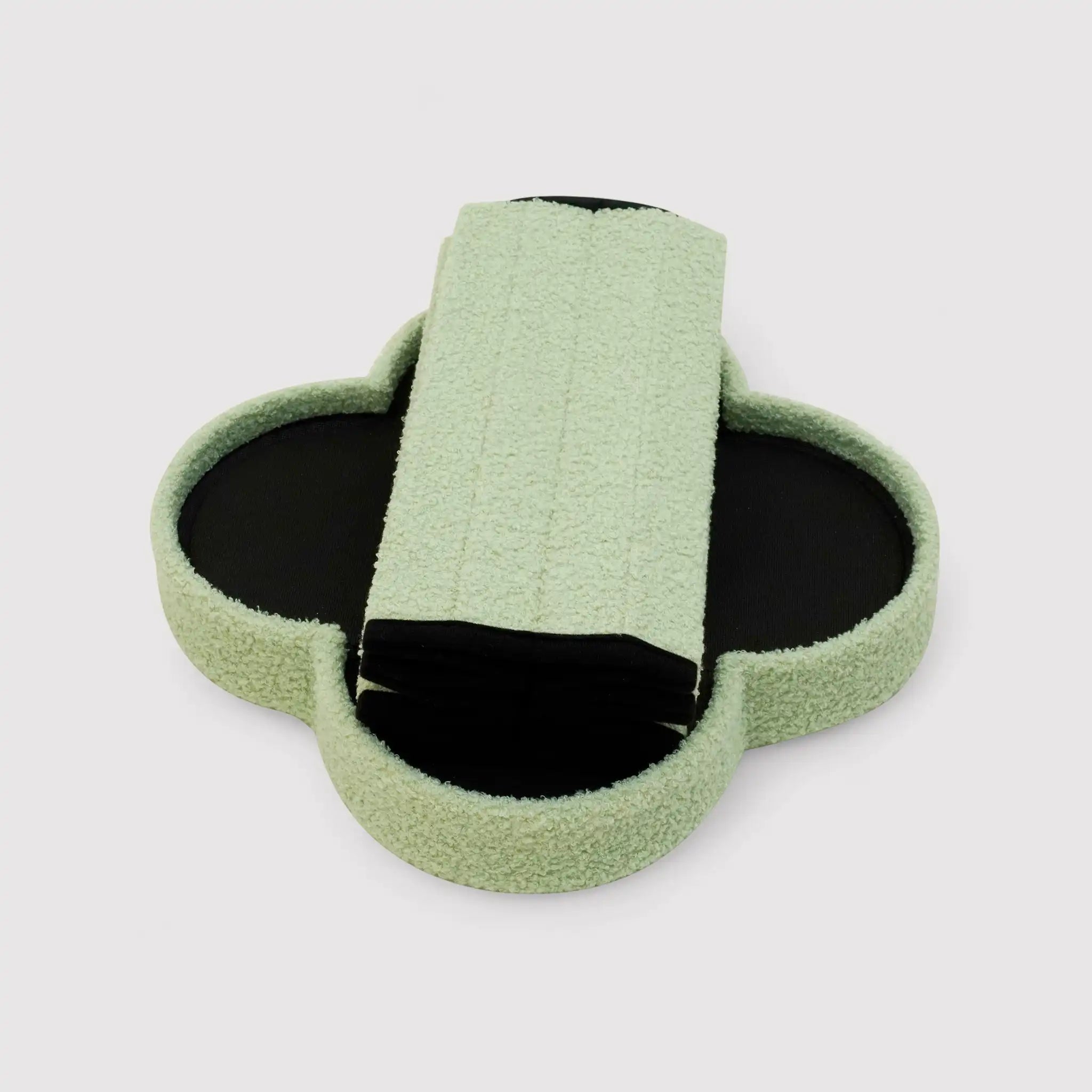 Carob - Pouf pieghevole contenitore verde a tema nuvola