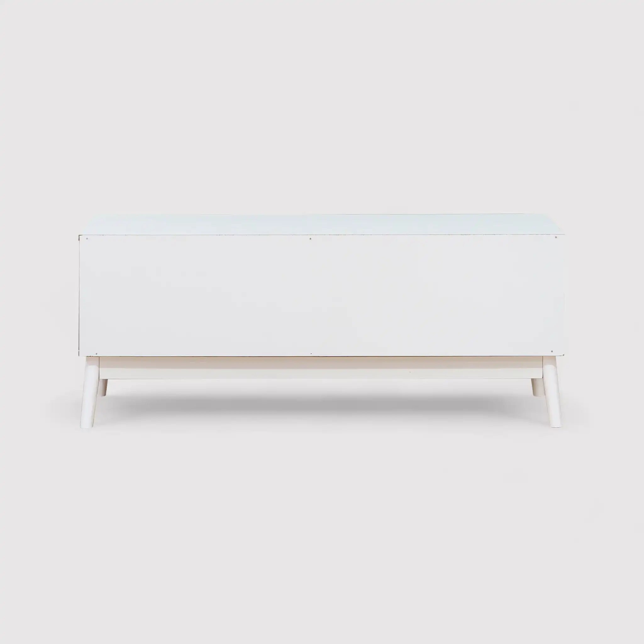 Bacopa - Credenza porta tv moderna bianca con 2 ante
