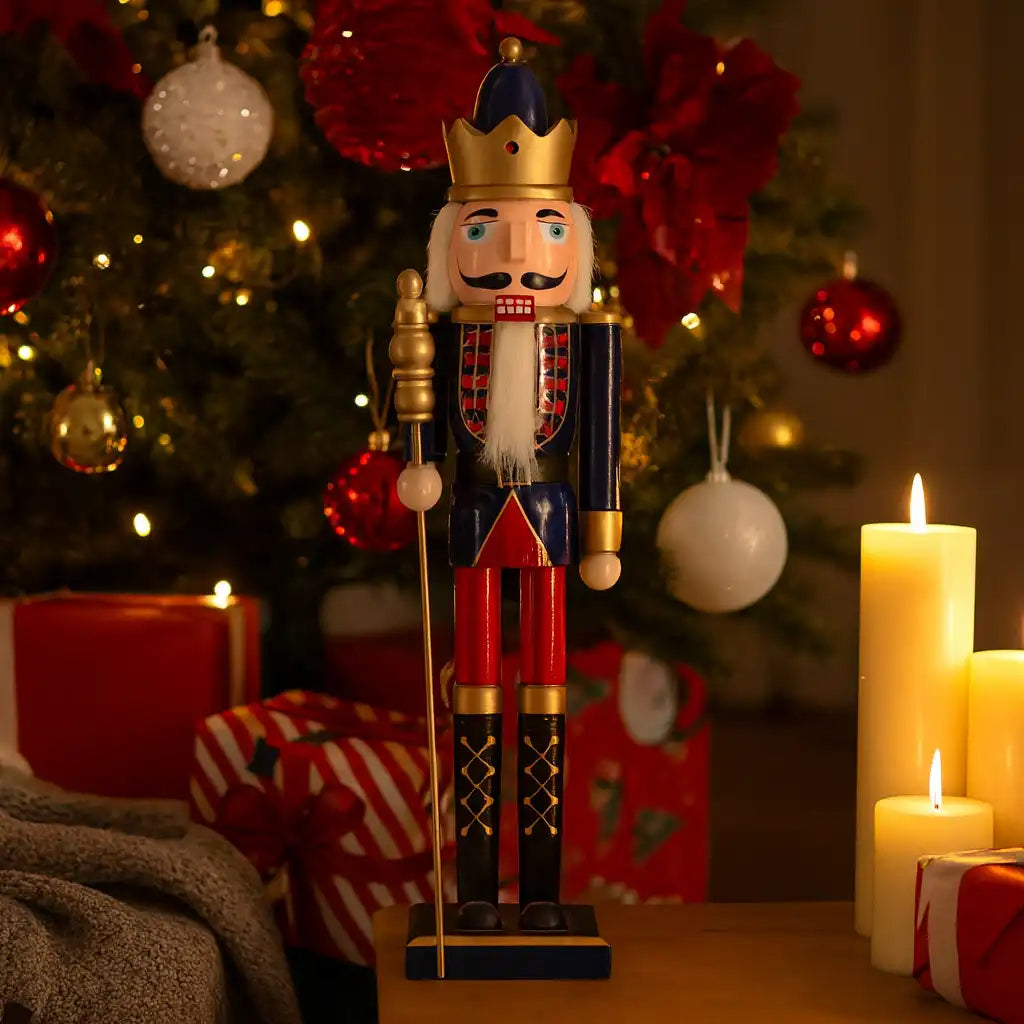 Aliso - Statuetta di schiaccianoci di Natale in legno H 55