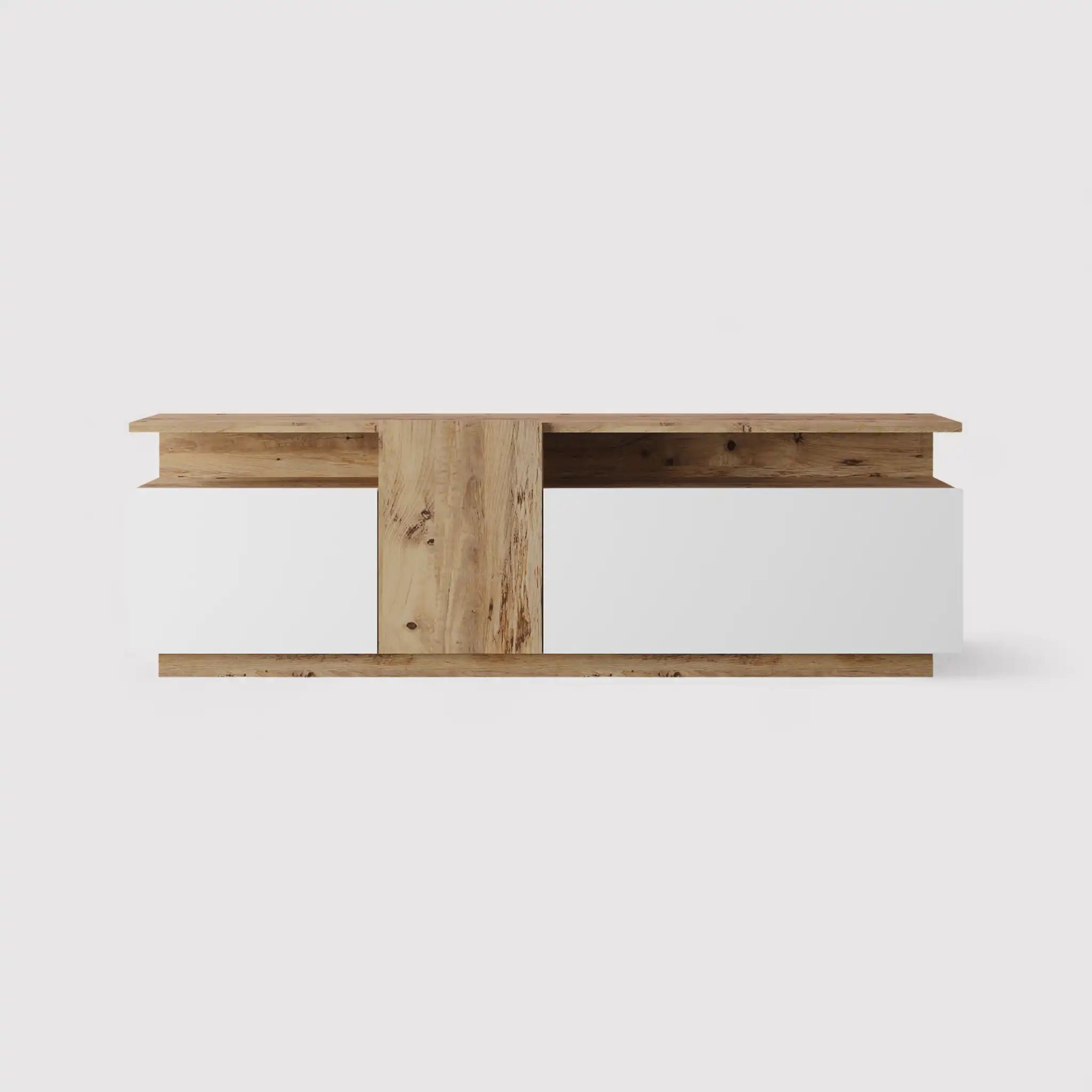 Nergis - Credenza porta tv bianca in stile moderno