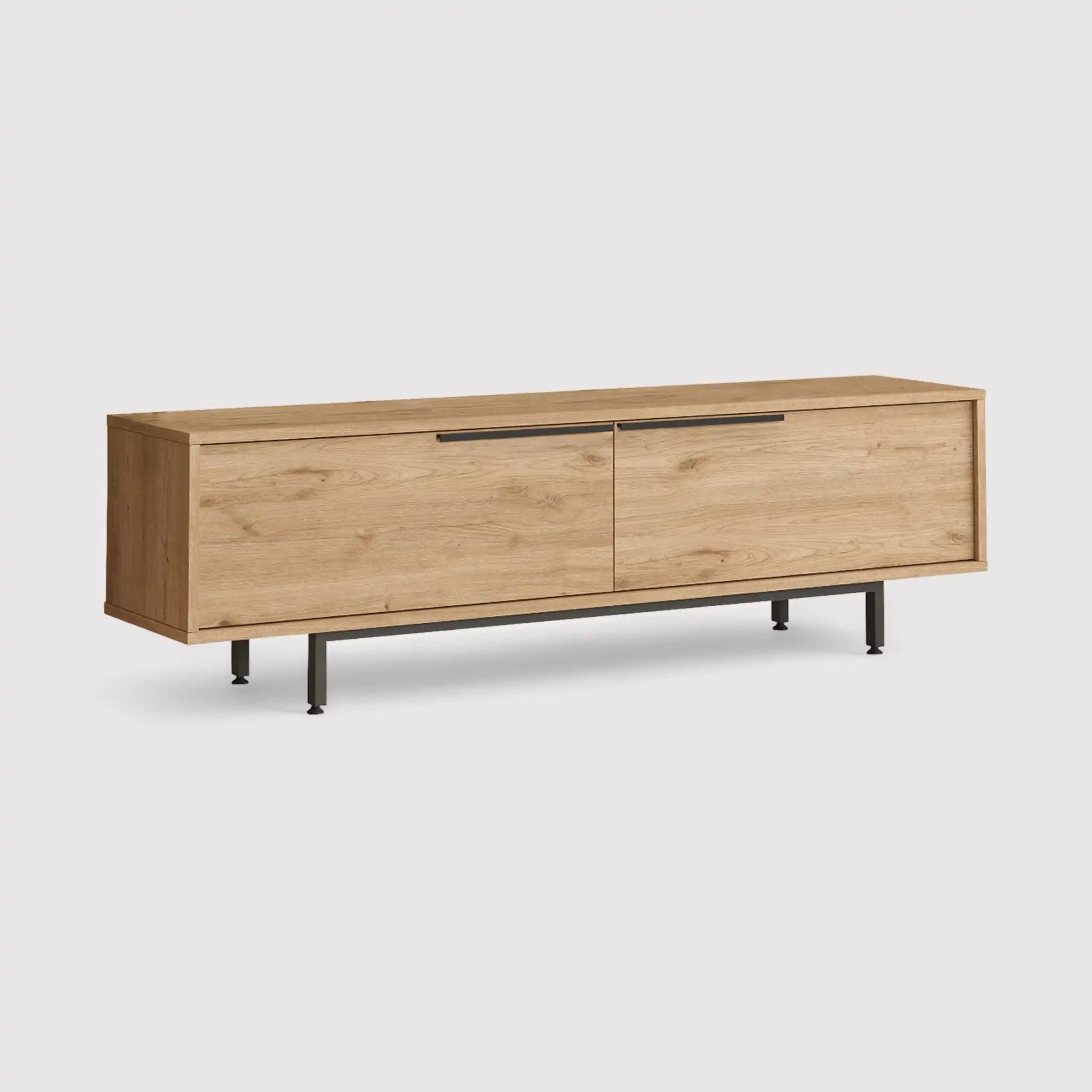 Puka - Mobile basso porta tv con 2 vani