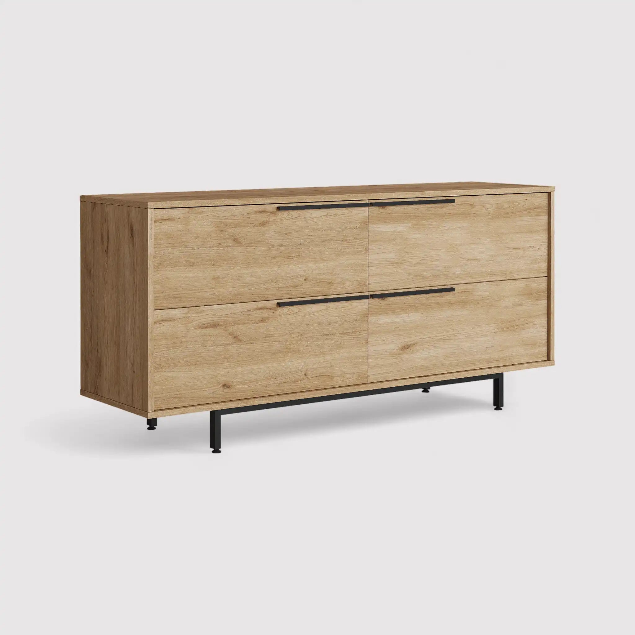 Badam - Credenza da ingresso moderna con 4 vani