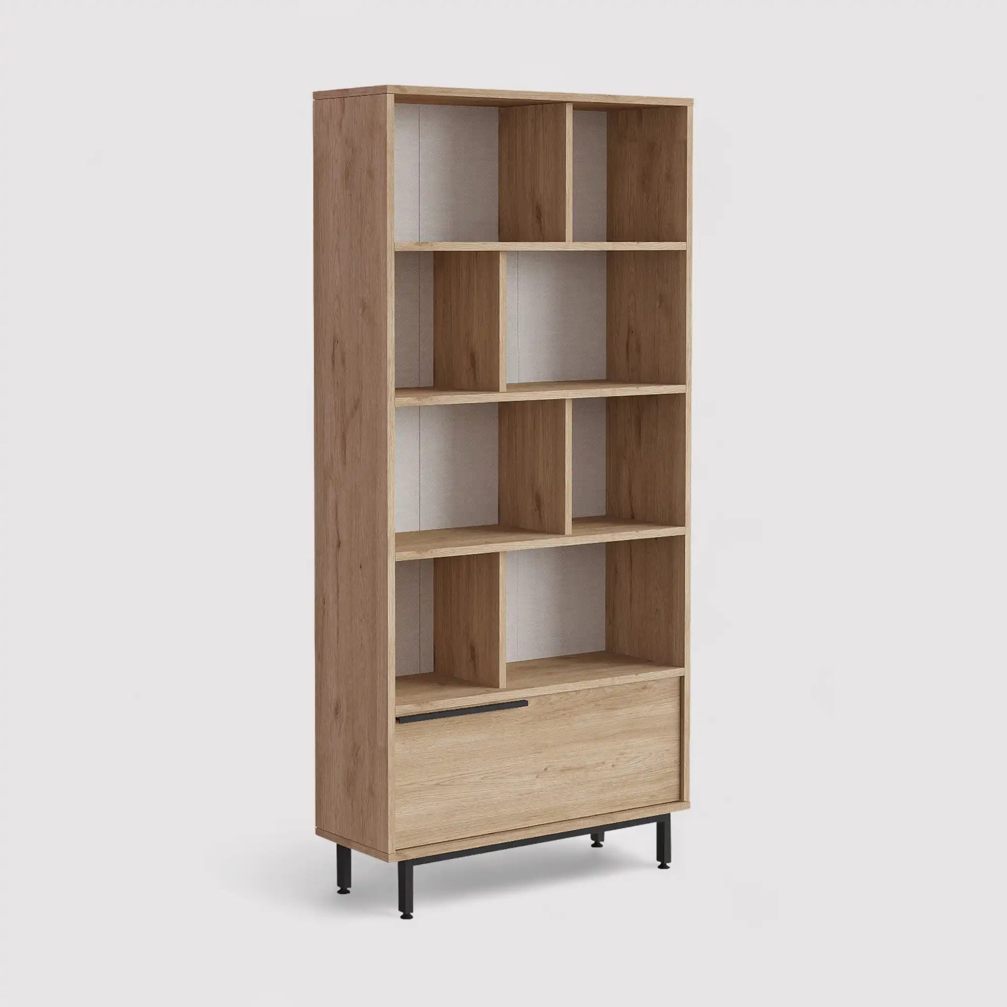 Tola - Mobile libreria portaoggetti con 4 ripiani