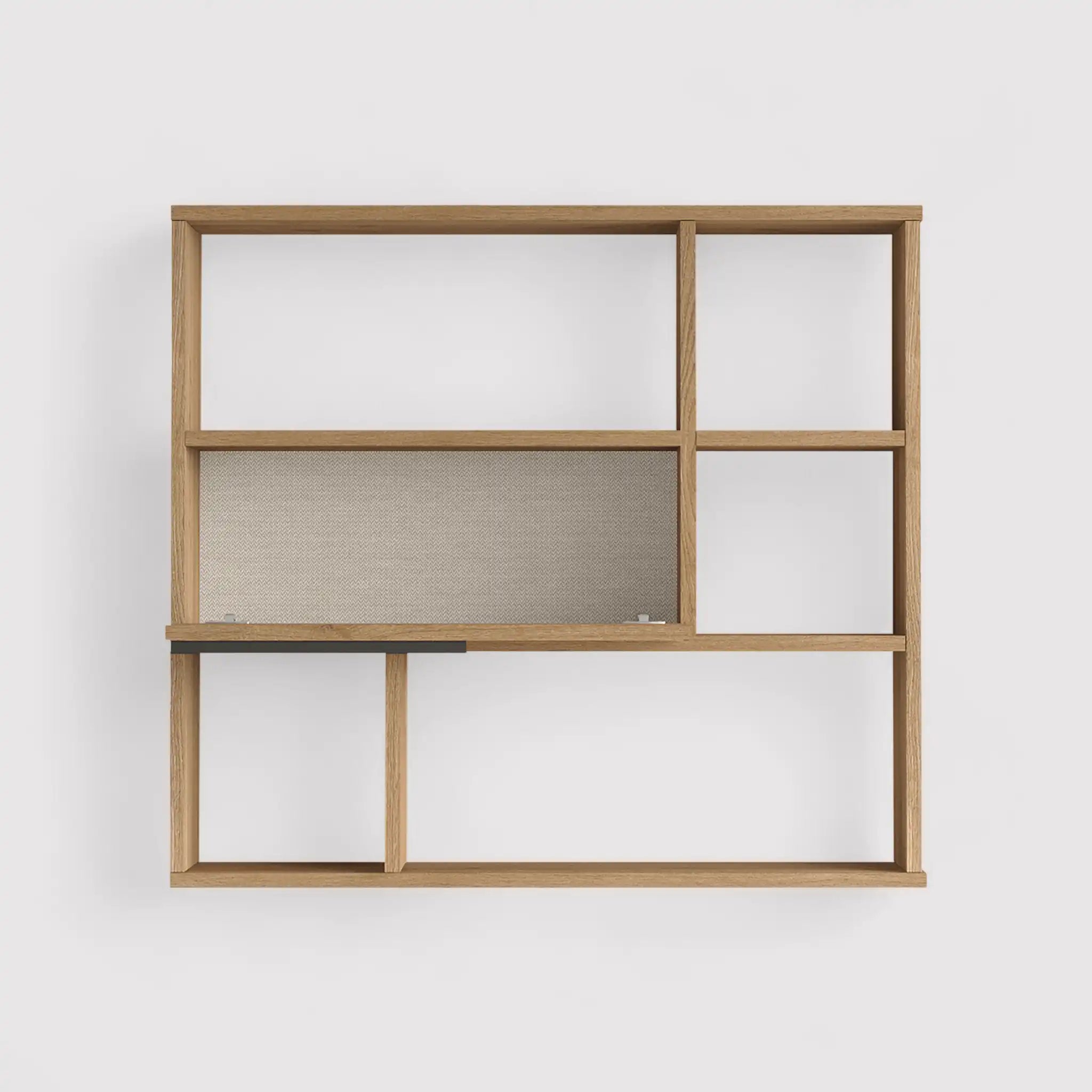 Harad - Scaffale a muro per libri con 6 scomparti