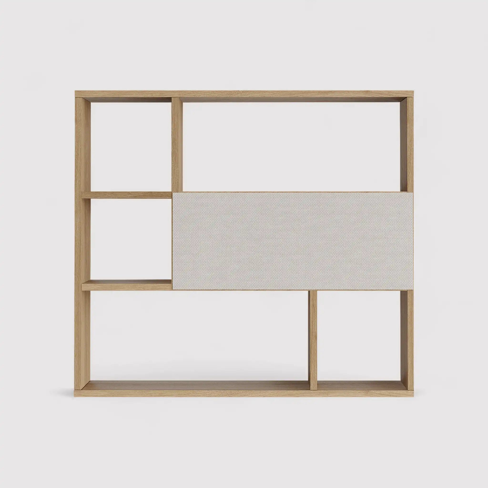 Harad - Scaffale a muro per libri con 6 scomparti