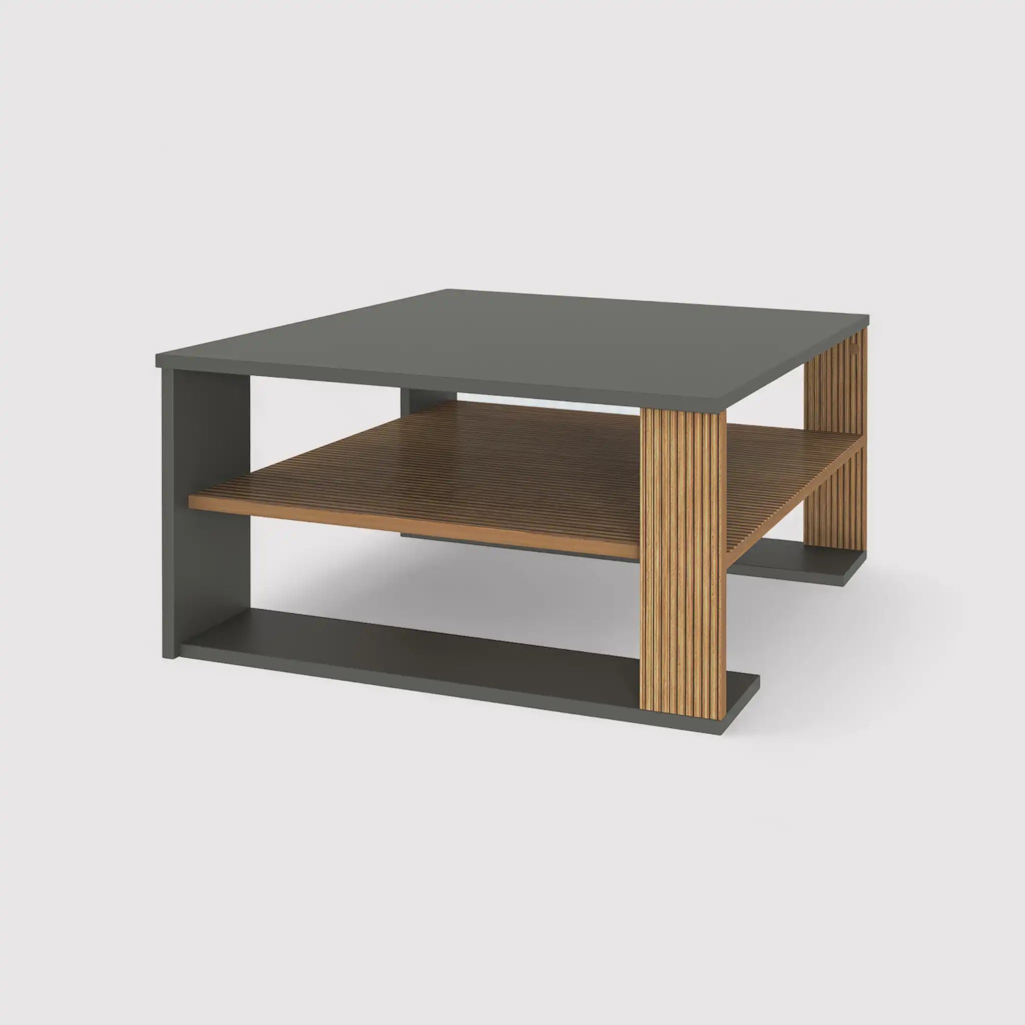 Kabak - Tavolino basso quadrato per salotto moderno