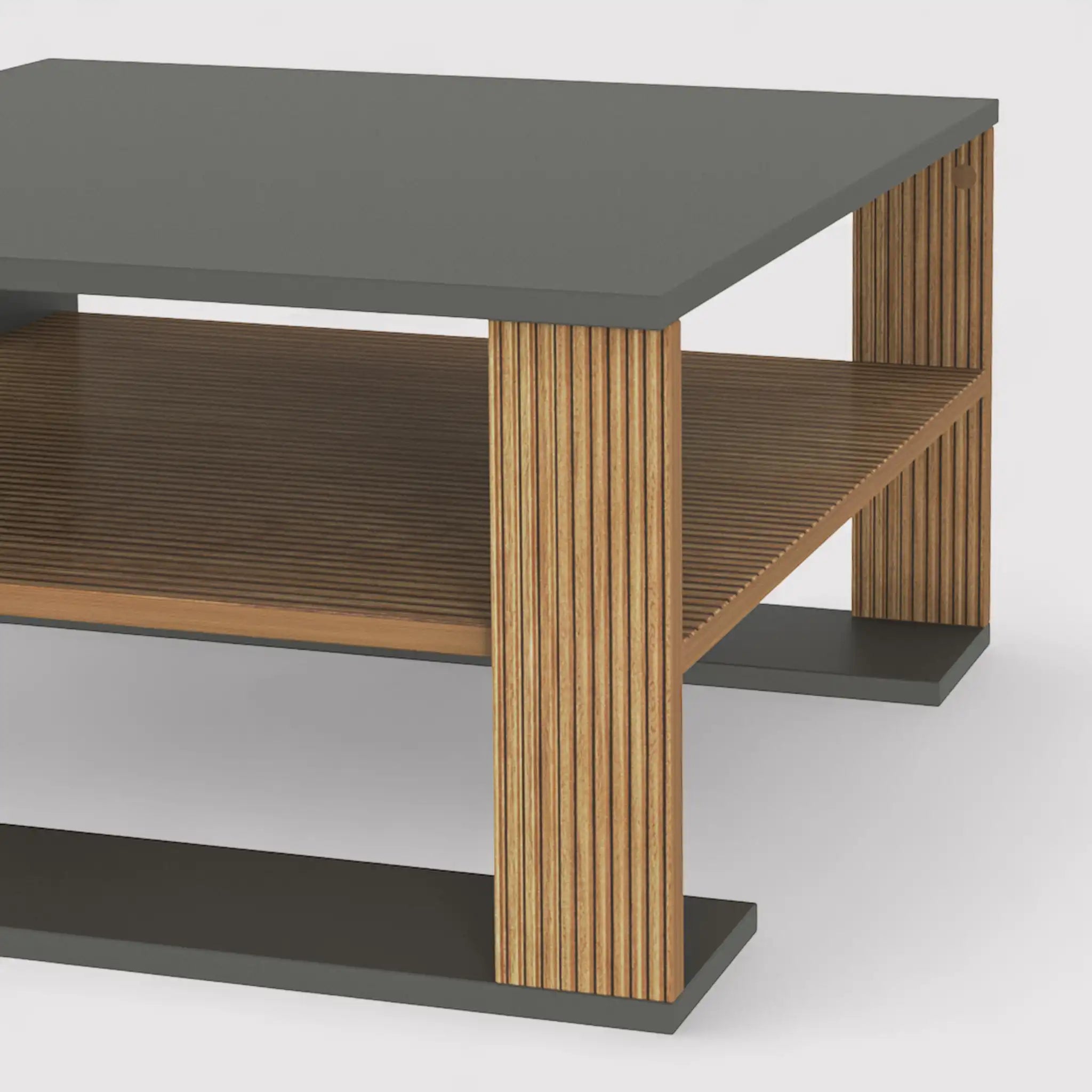 Kabak - Tavolino basso quadrato per salotto moderno