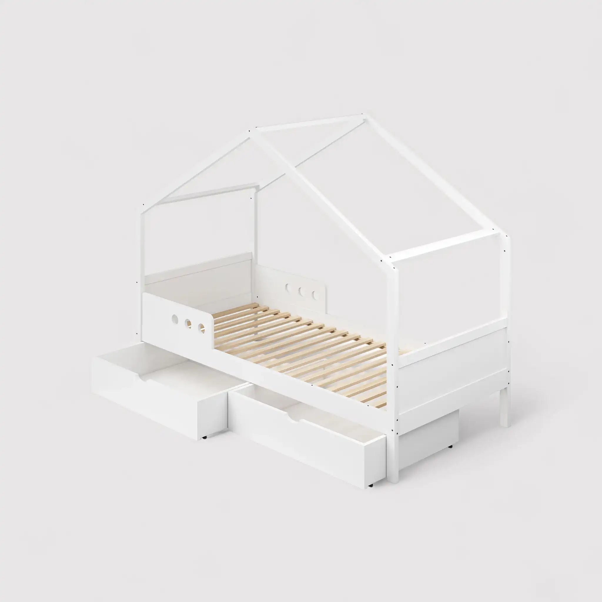 Rihan - Cama Montessori para niños con 2 cajones