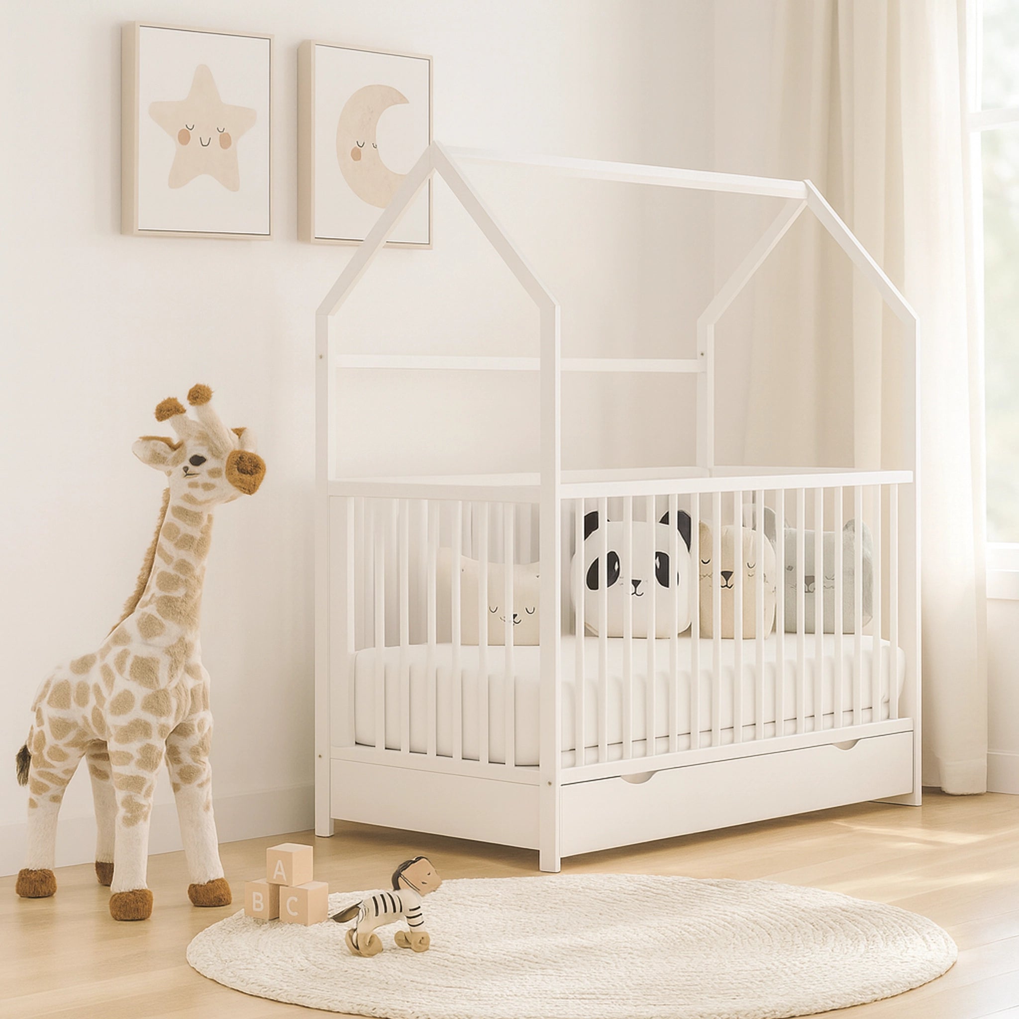 Asimina - Letto montessoriano per bambini o neonati con cassetto