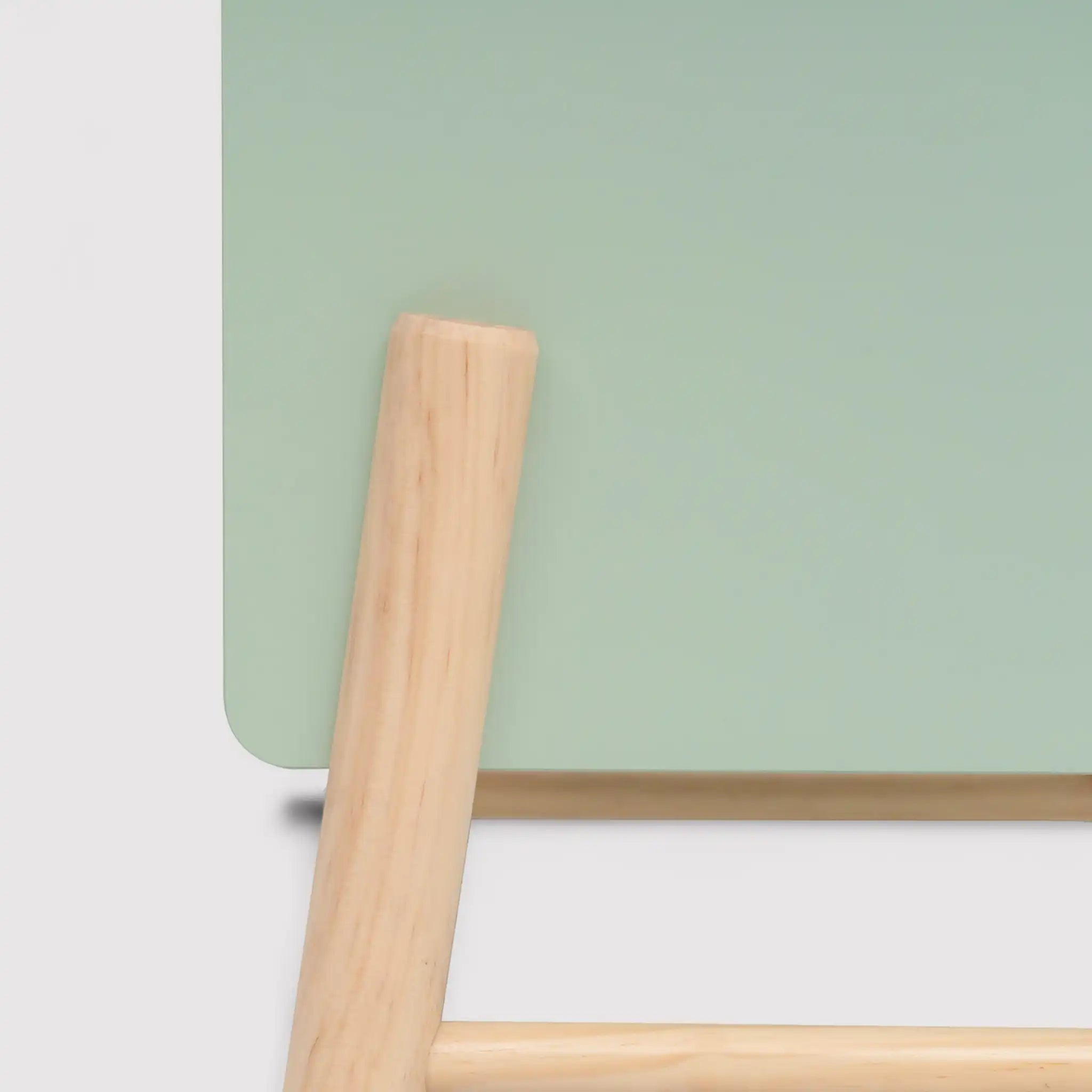 Adrak - Comodino verde acqua per bambini con 1 cassetto e 2 ripiani