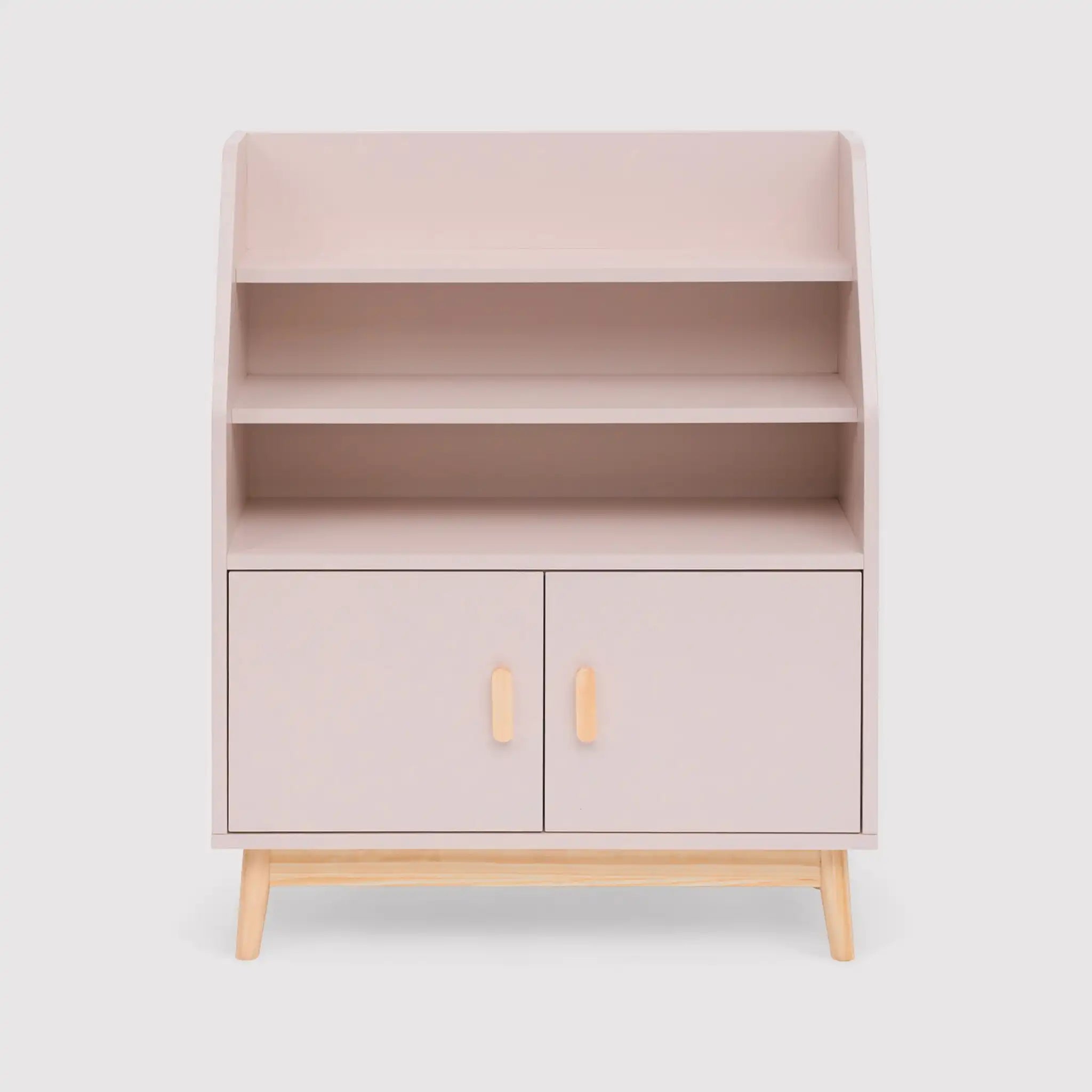 Bataw - Libreria montessoriana rosa con 3 ripiani