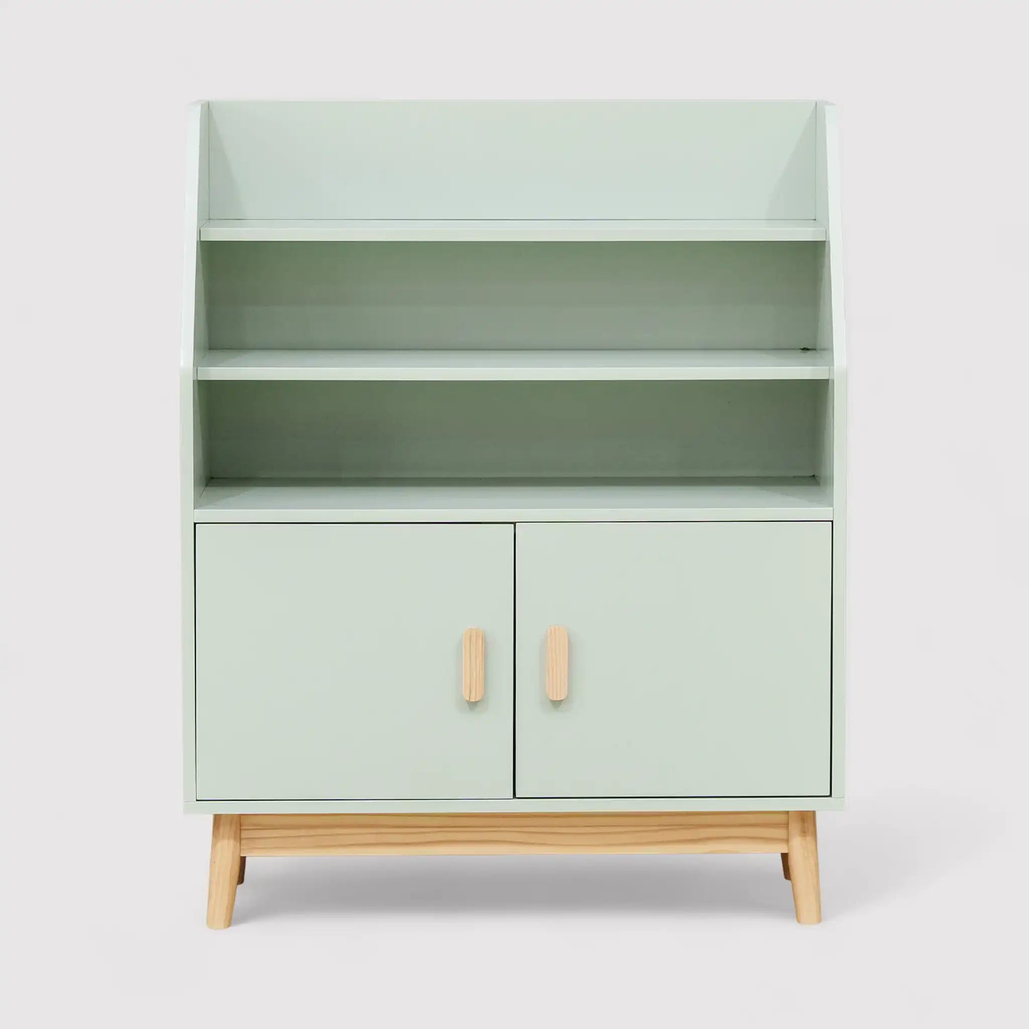 Oroya - Libreria verde per cameretta dei bimbi con 3 ripiani