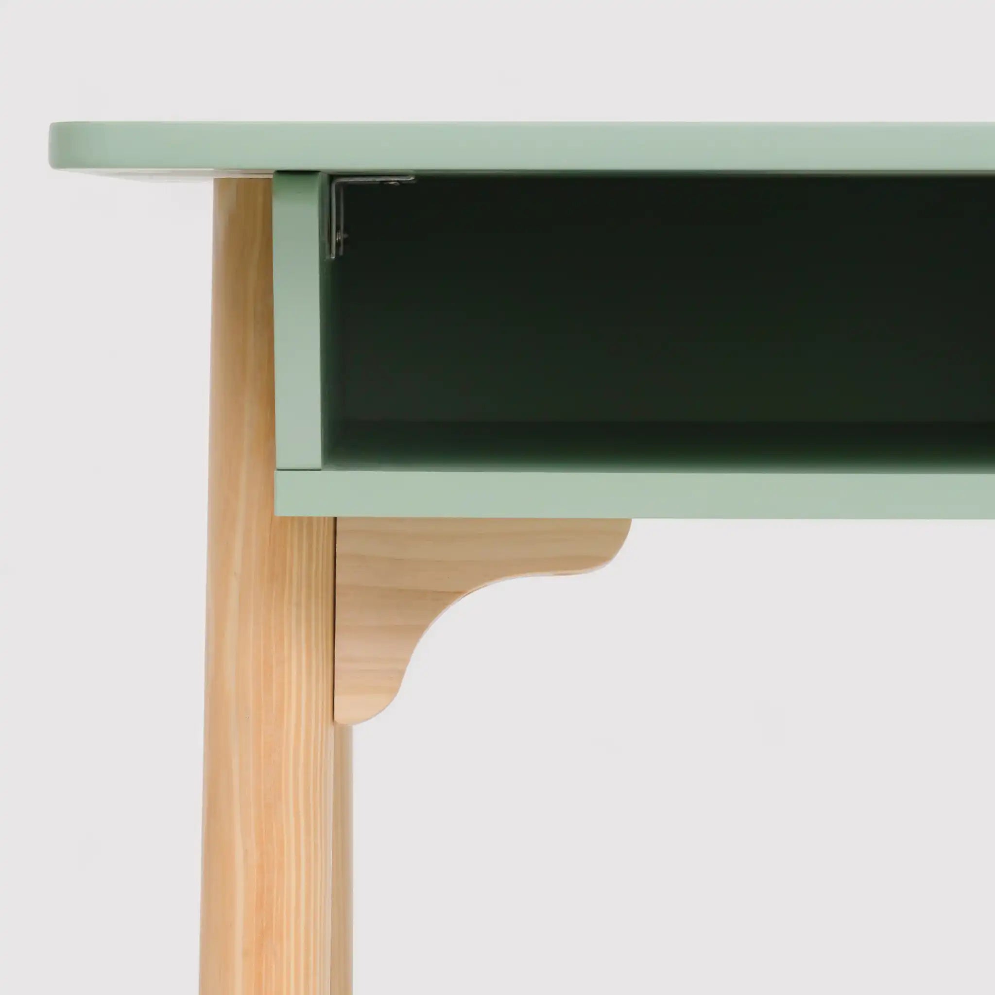 Luan - Scrivania Montessori verde acqua in stile scandinavo