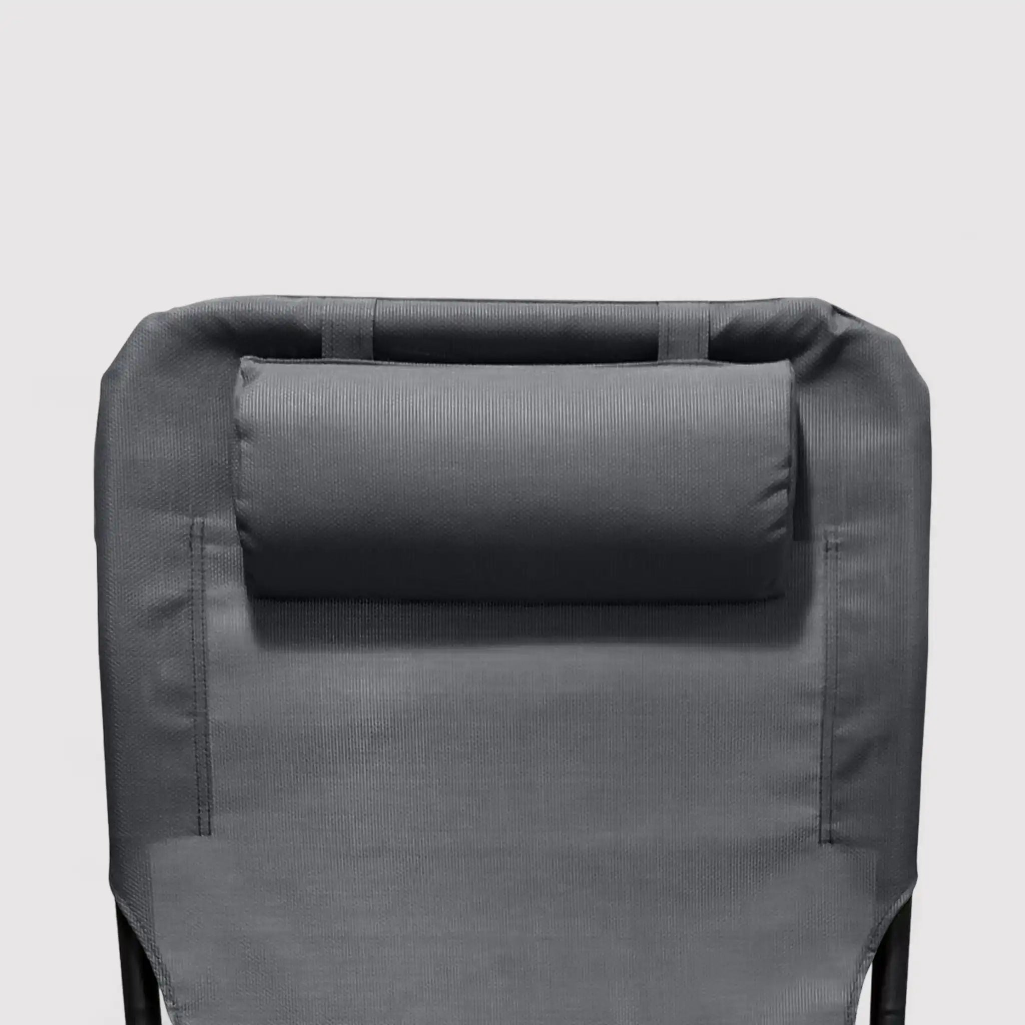 Ukpa - Sedia da campeggio grigio scuro con braccioli