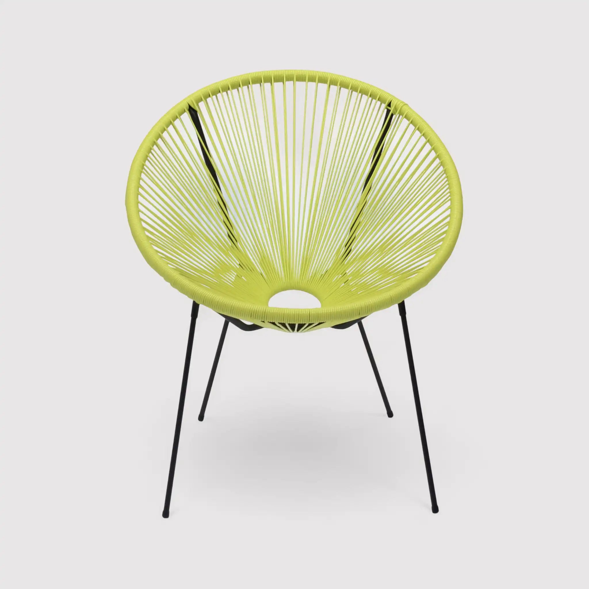 Nakhla - Sedia relax gialla per esterno o casa