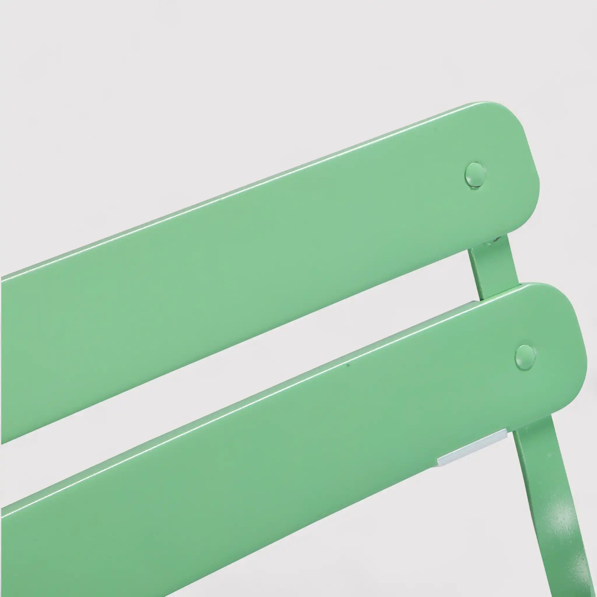 Daflah - Set mobili da balcone verde con 2 sedie e un tavolino