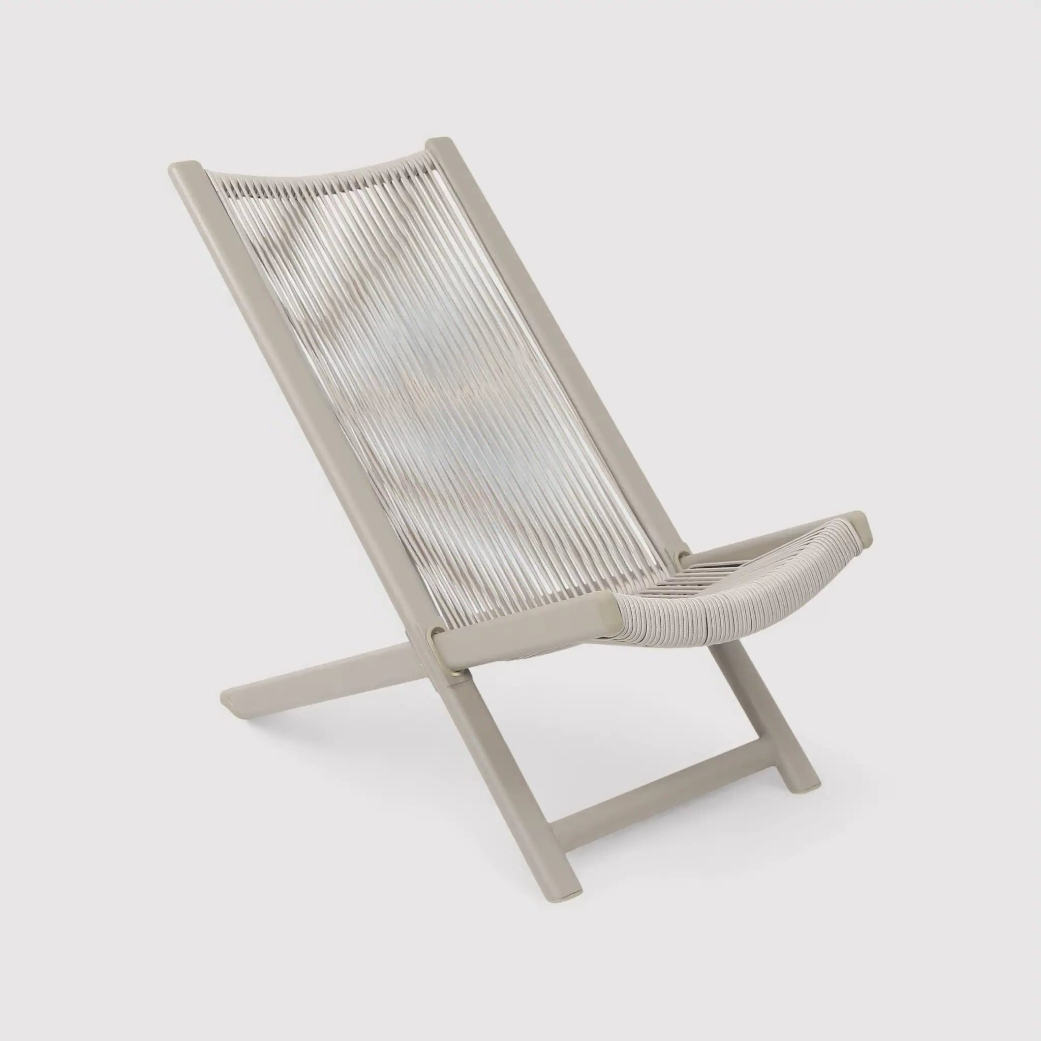 Azan - Set 2 sedie sdraio da esterno in acciaio e polyrattan