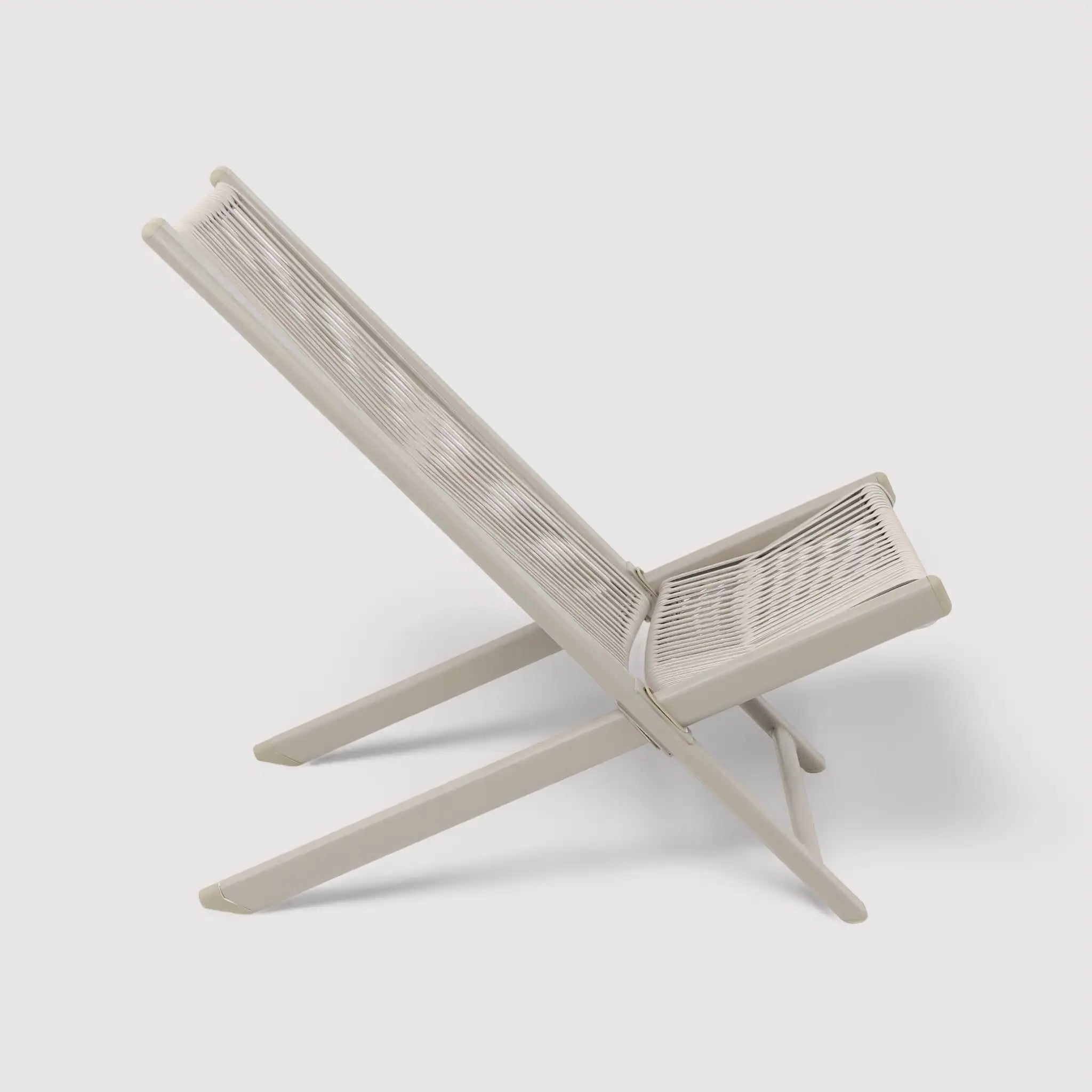 Azan - Set 2 sedie sdraio da esterno in acciaio e polyrattan