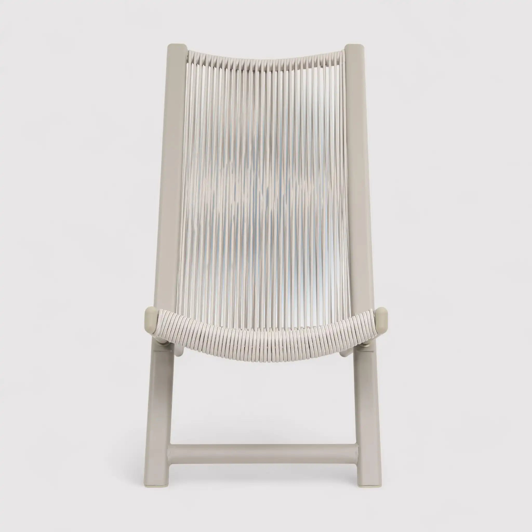 Azan - Set 2 sedie sdraio da esterno in acciaio e polyrattan