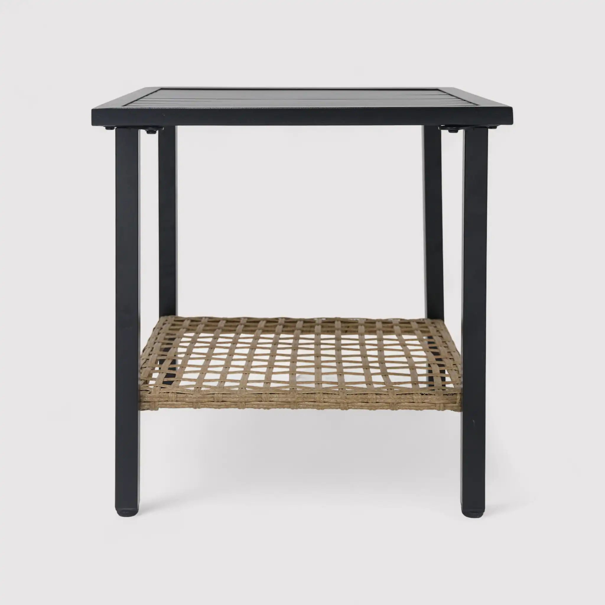 Niangon - Set 2 sedie a dondolo e tavolino da balcone o patio