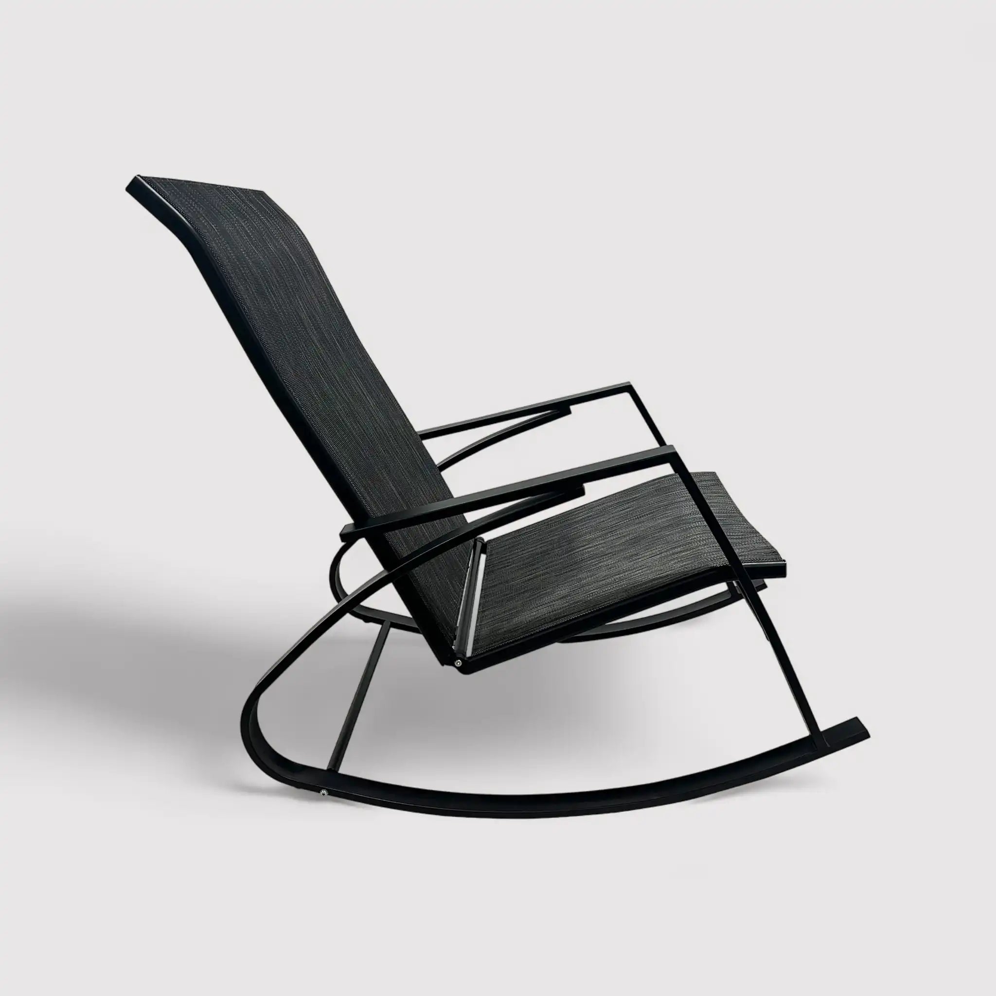 Portakal - Sedia a dondolo moderna per giardino o balcone