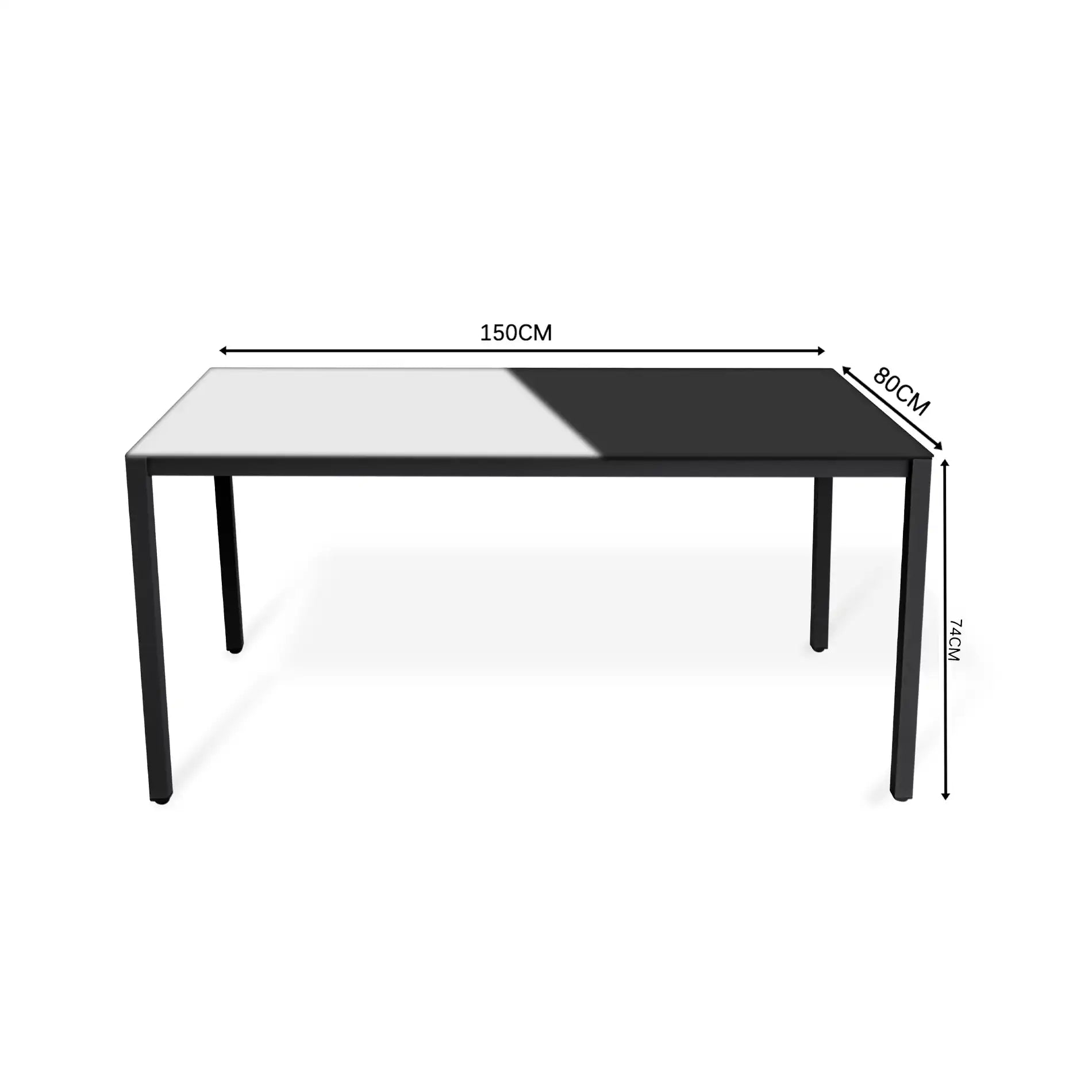 Snobar - Conjunto de mesa de comedor para exterior con 4 sillas gris oscuro