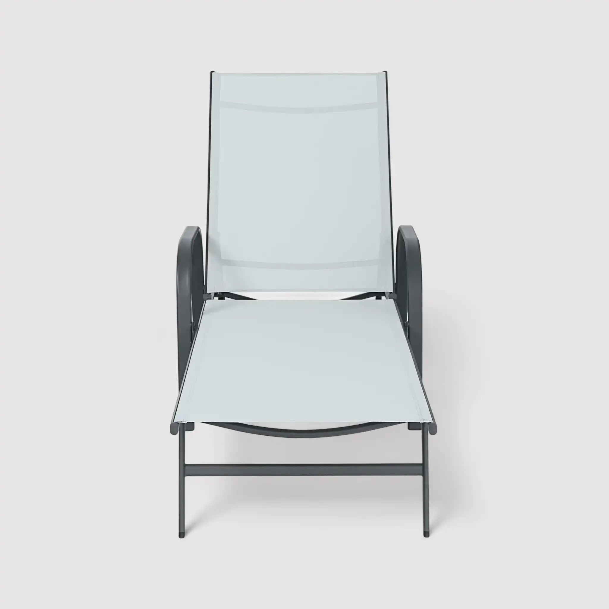 Darkin - Lettino prendisole grigio in stile moderno