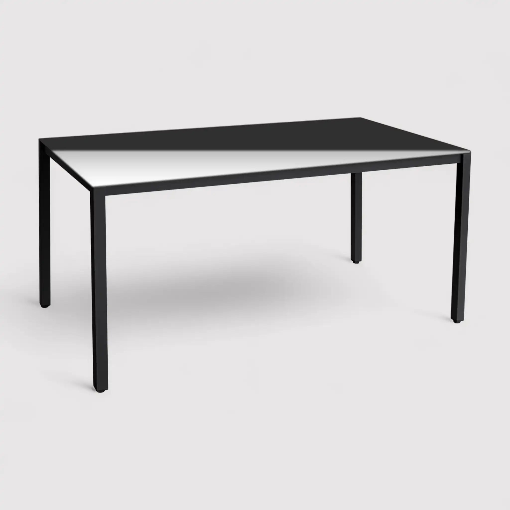 Akpala - Conjunto de jardín con mesa y 4 sillas gris claro