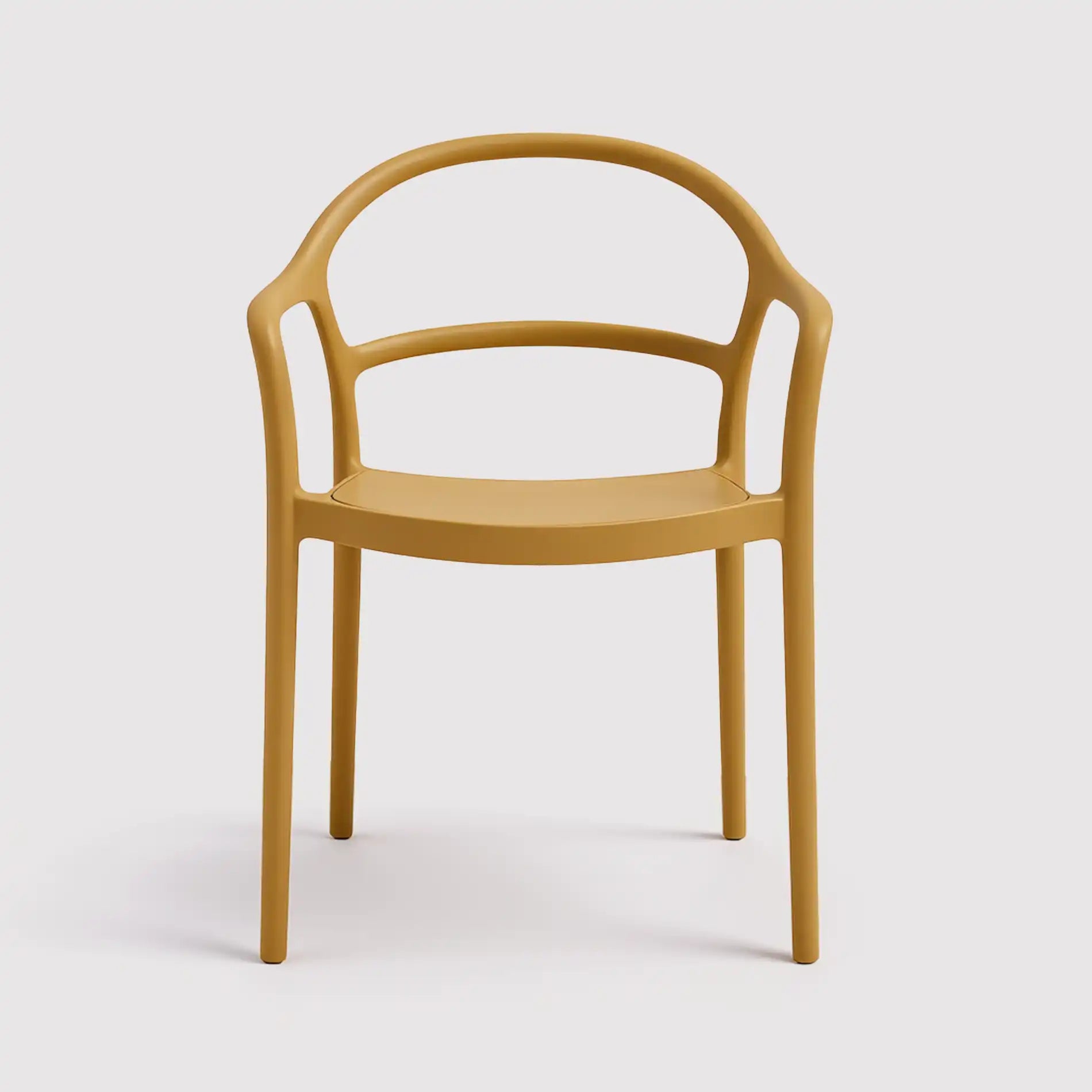 Nopal - Sedia moderna per casa o esterno giallo senape