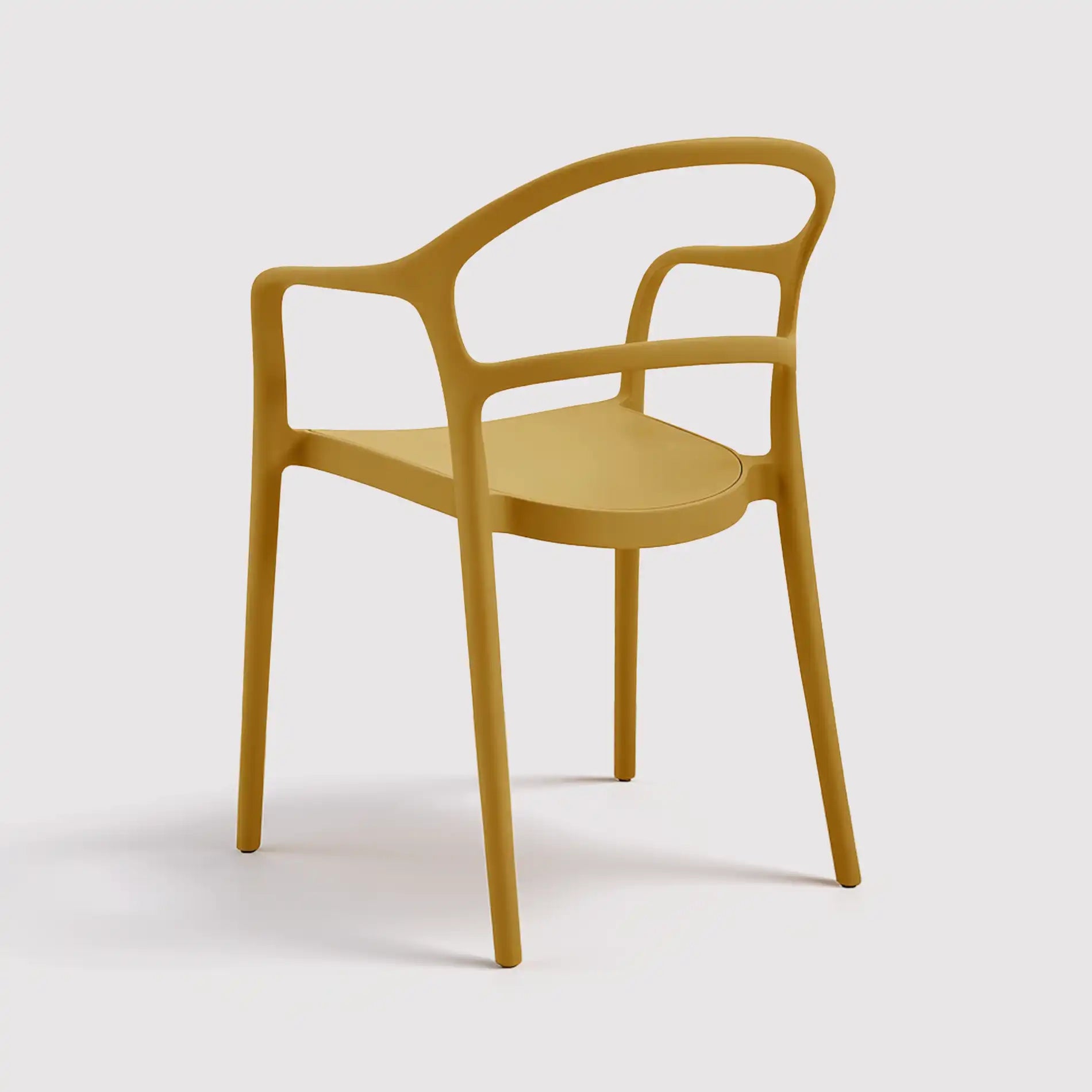 Nopal - Sedia moderna per casa o esterno giallo senape