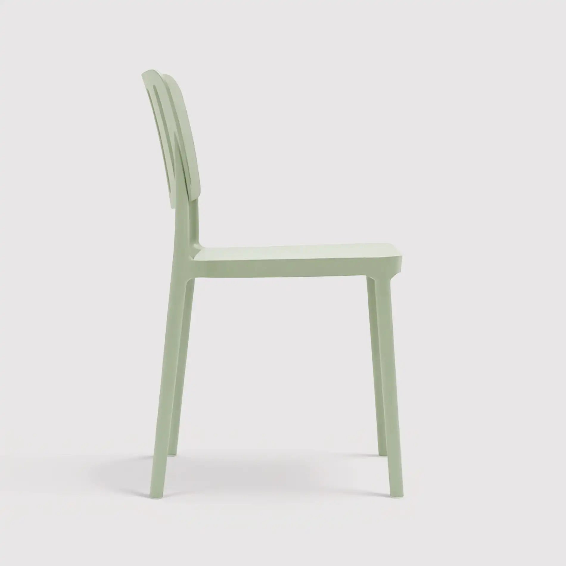 Tinfas - Sedia impilabile verde chiaro per giardino o interno